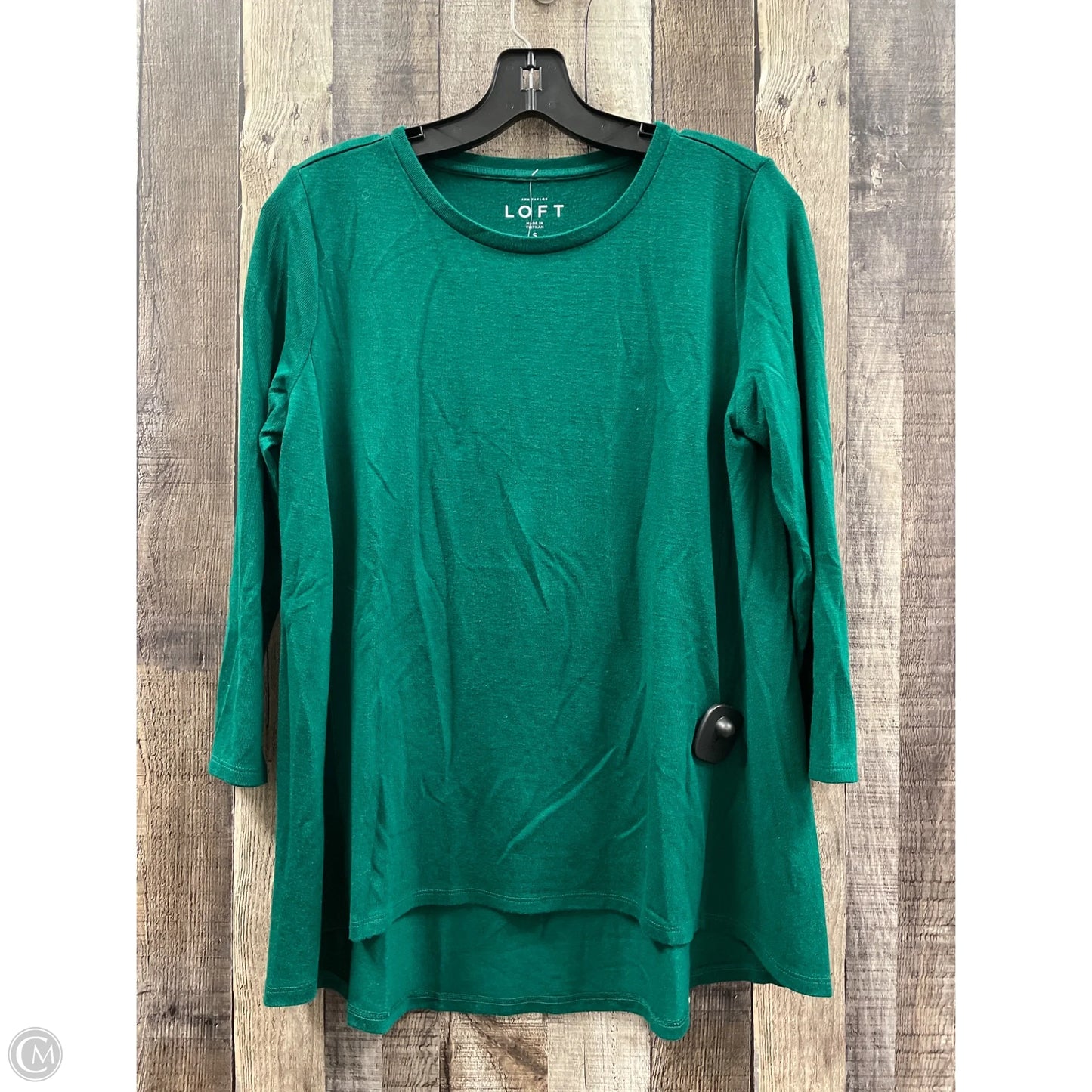 Top Long Sleeve By Loft In Green, Size: S