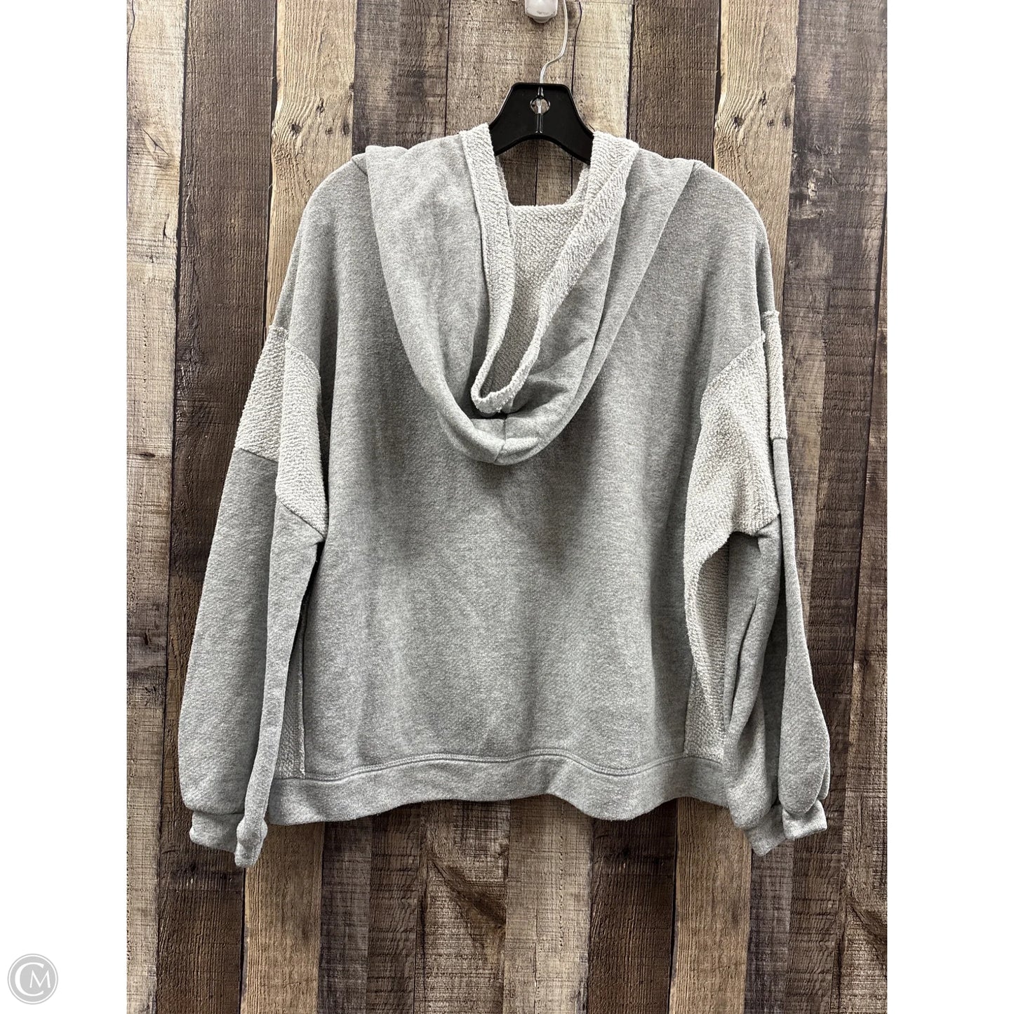 Sweatshirt Hoodie By Bke In Grey, Size: S
