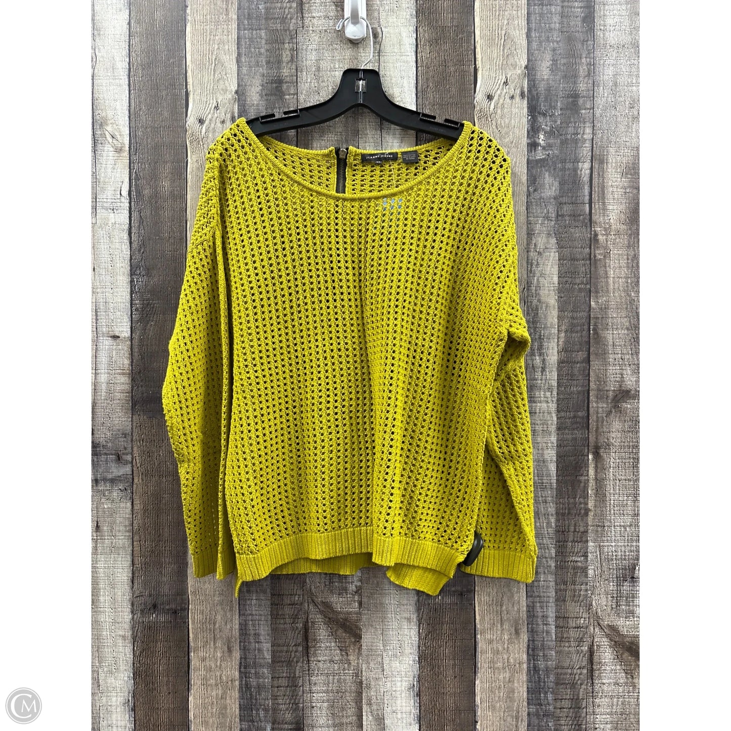 Sweater By Jeanne Pierre In Green, Size: Xl