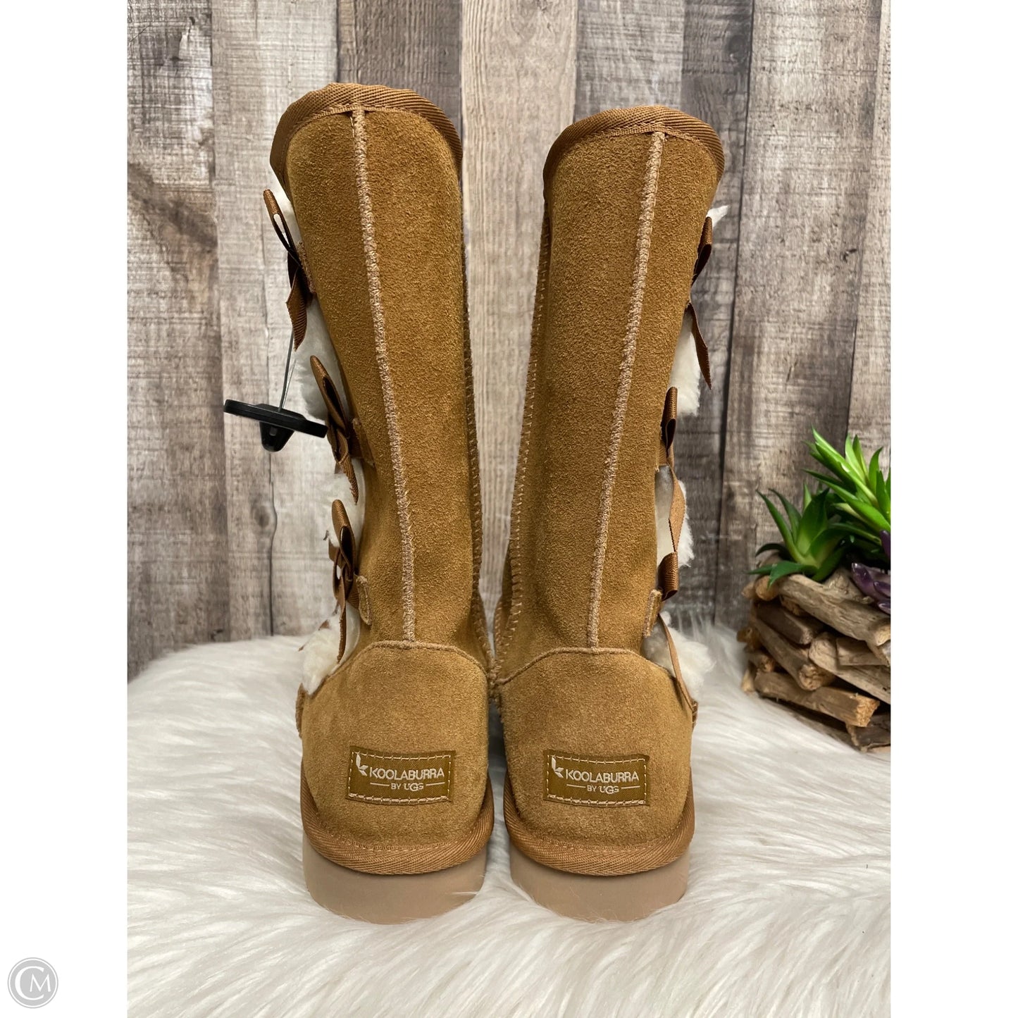 Boots Mid-calf Flats By Koolaburra By Ugg In Brown, Size: 10