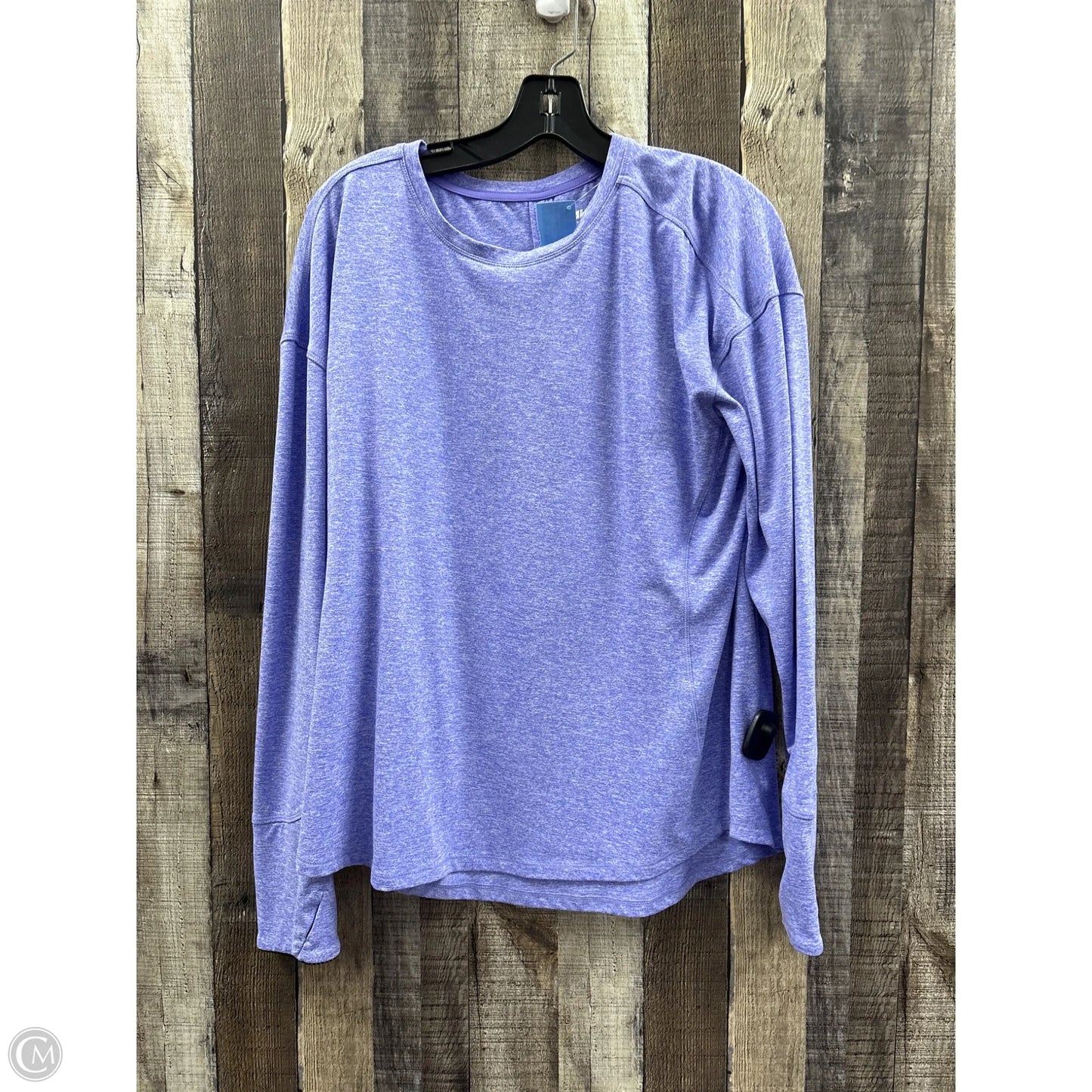 Athletic Top Long Sleeve Crewneck By Avia In Purple, Size: Xl