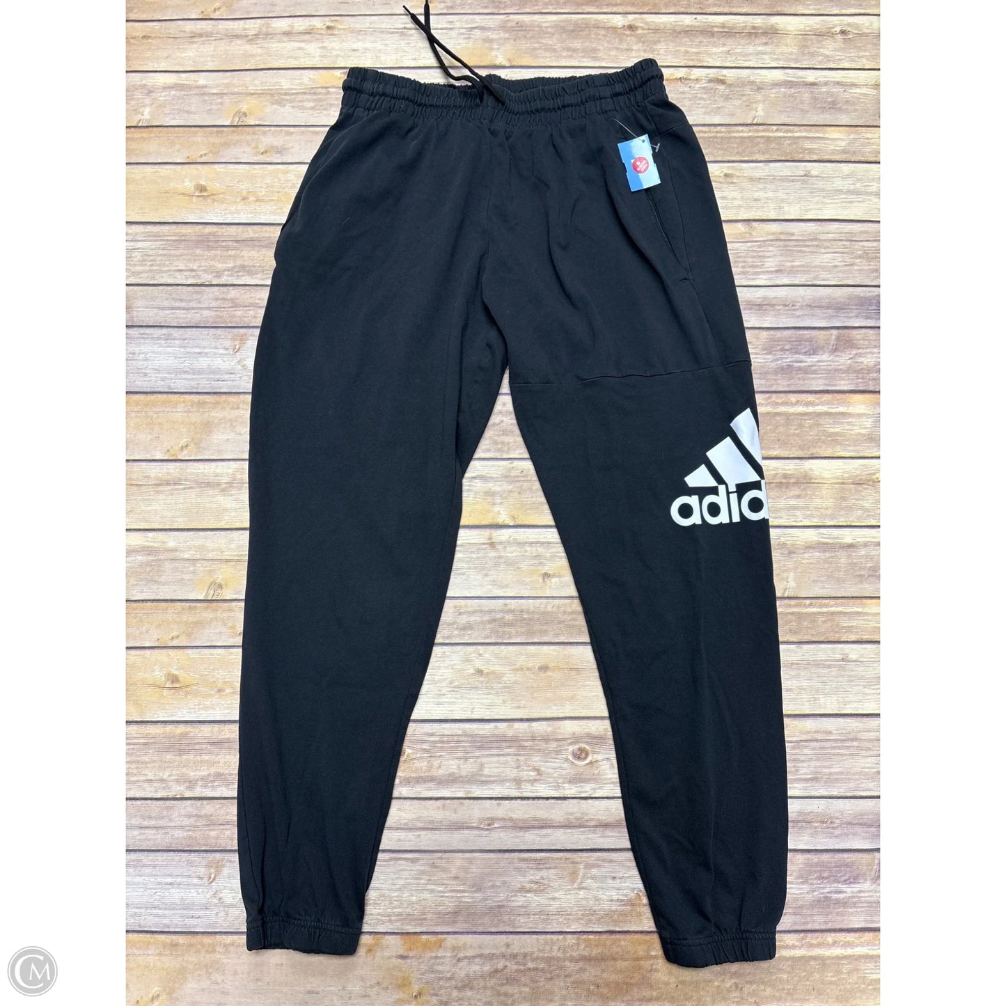Athletic Pants By Adidas In Black, Size: L