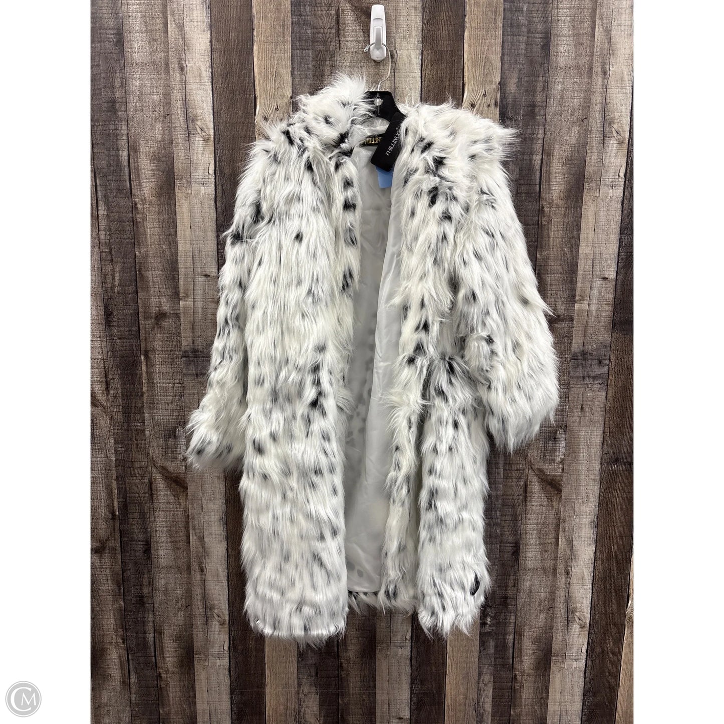 Coat Faux Fur & Sherpa By Cme In Animal Print, Size: 2x