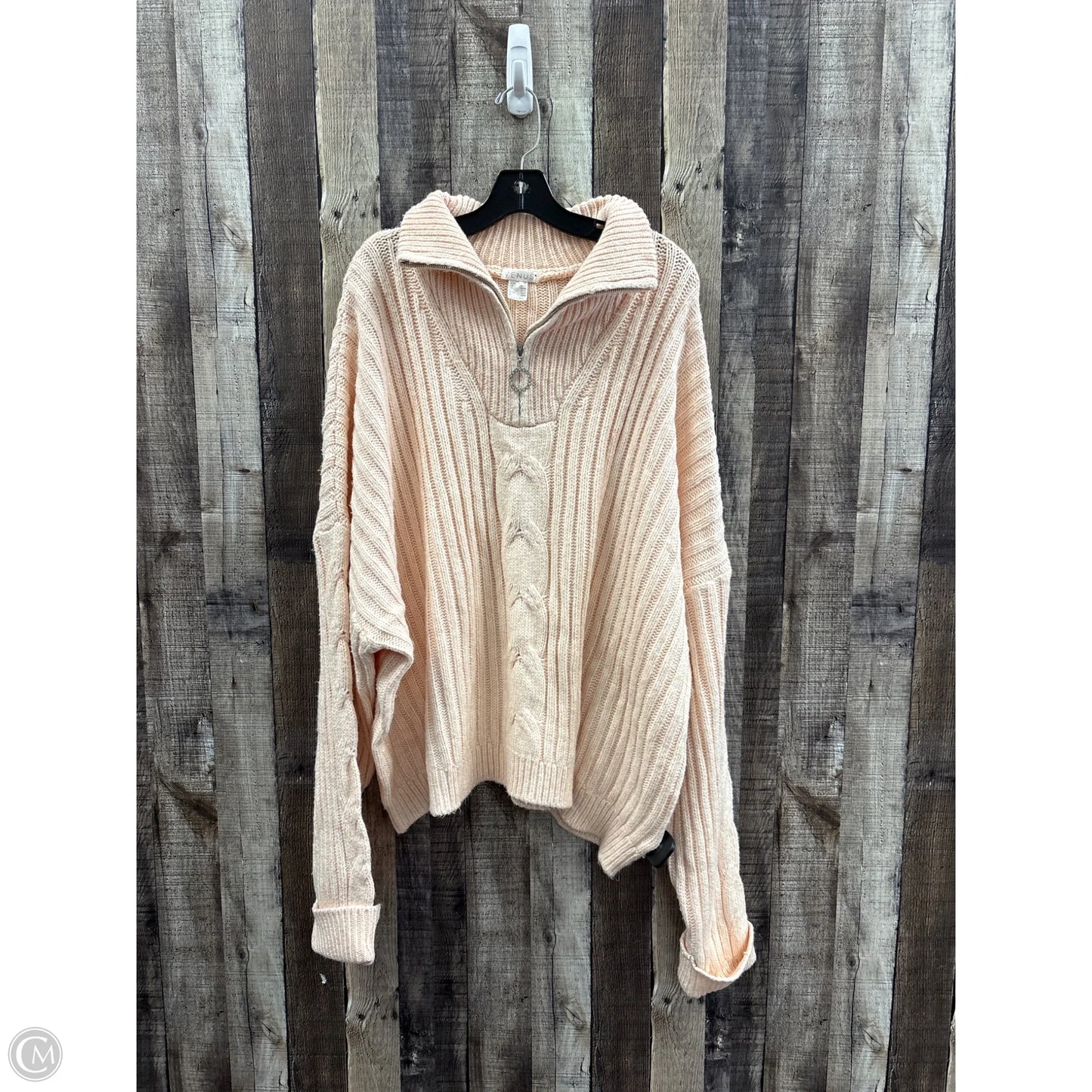 Sweater By Venus In Peach, Size: 3x