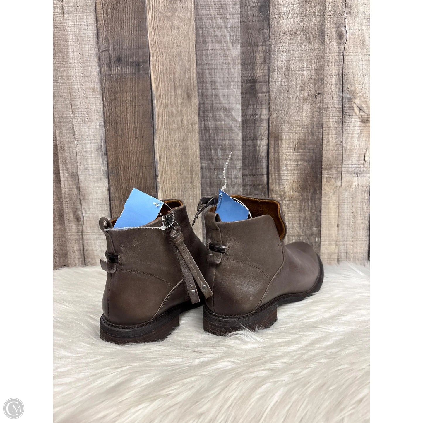 Boots Ankle Heels By Franco Sarto In Grey, Size: 8