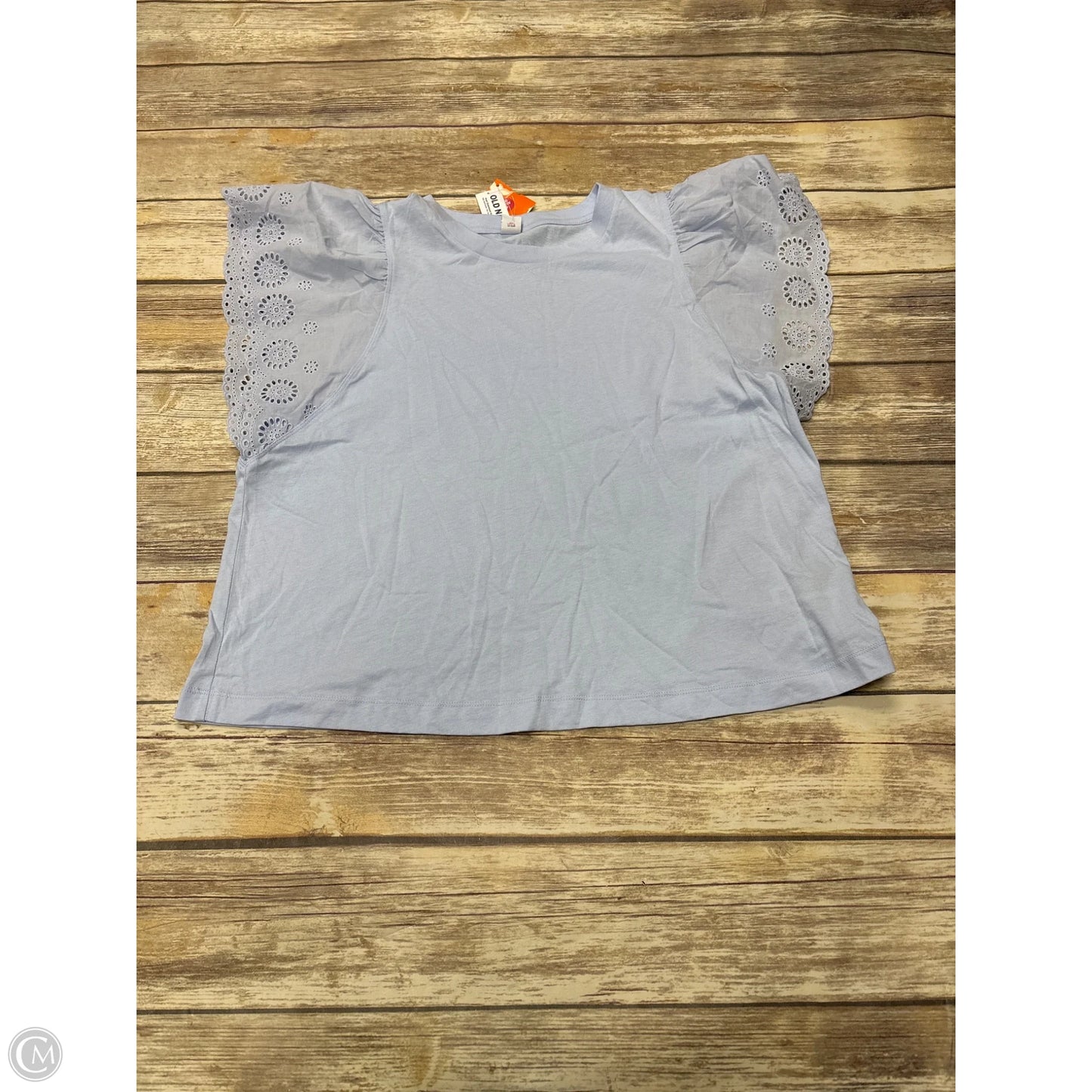 Top Short Sleeve By Old Navy In Blue, Size: L