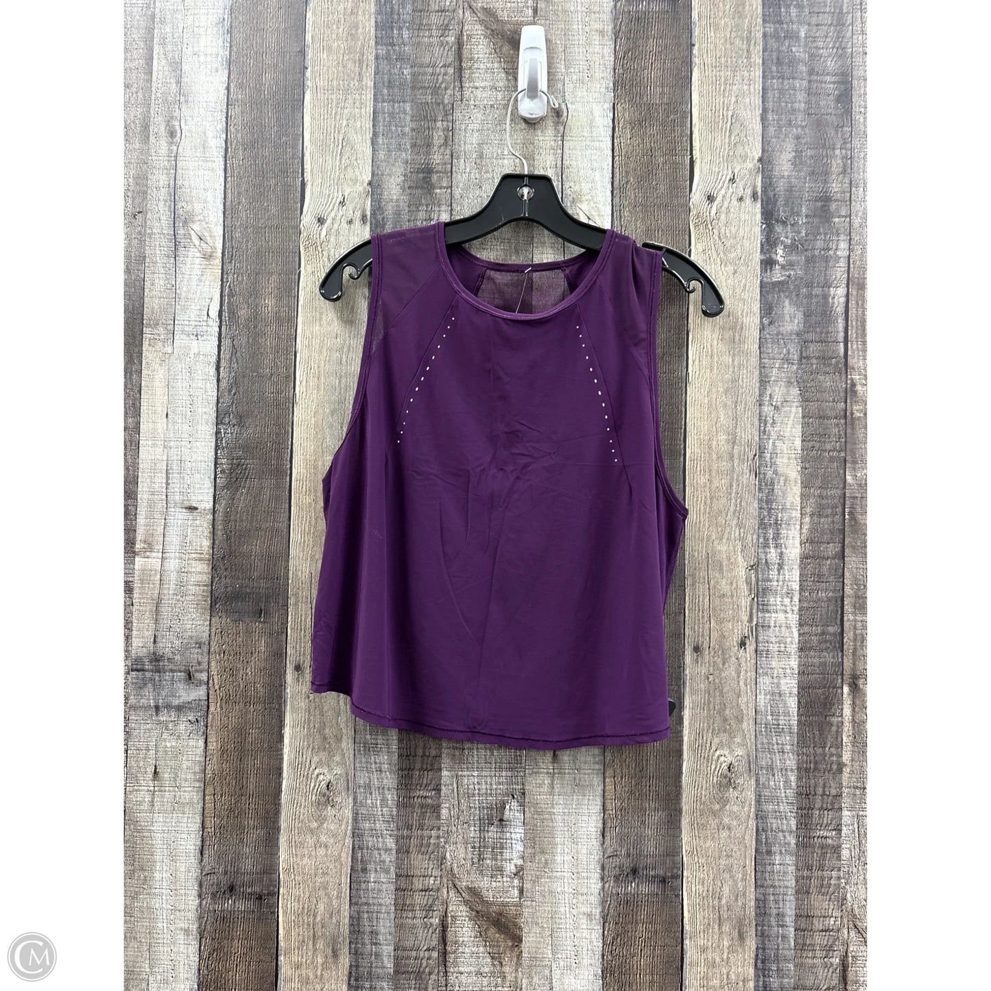 Athletic Tank Top By Lululemon In Maroon, Size: Xl