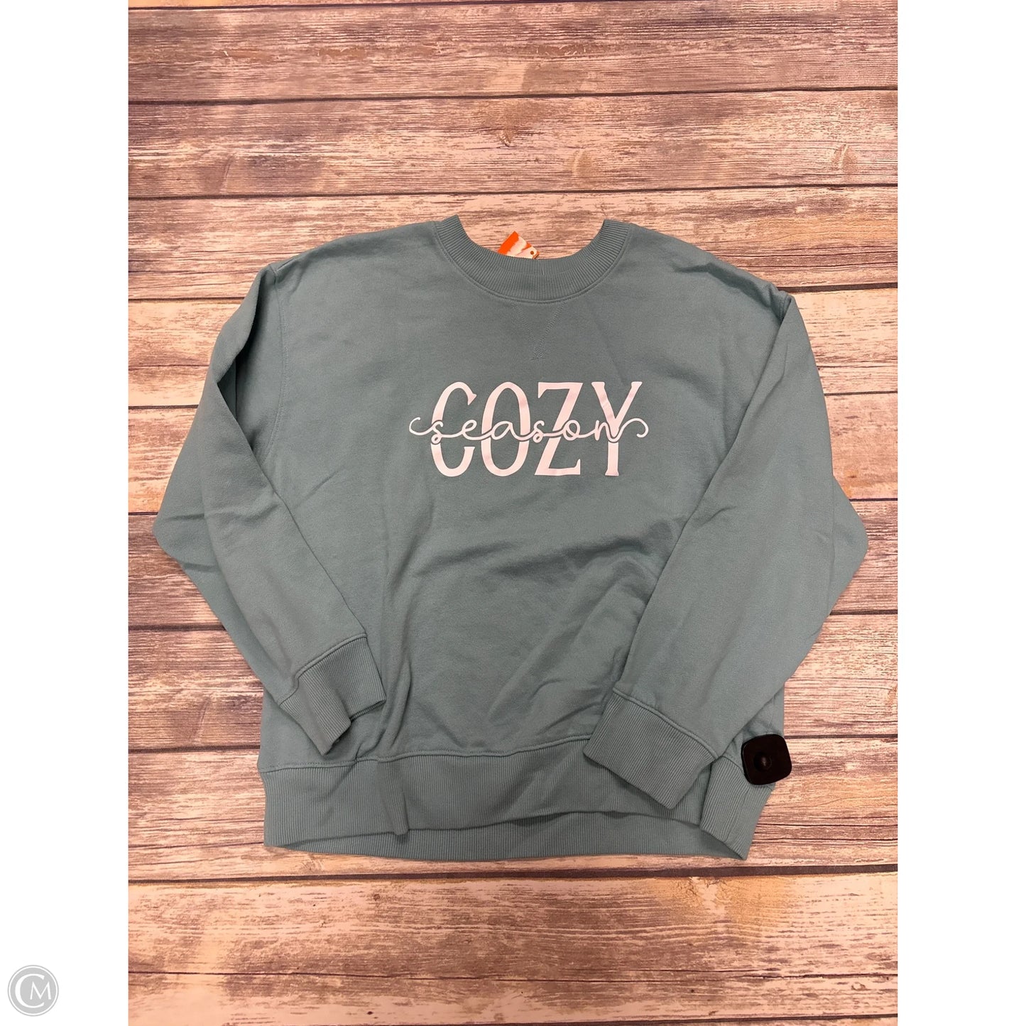 Sweatshirt Crewneck By Time And Tru In Green, Size: L