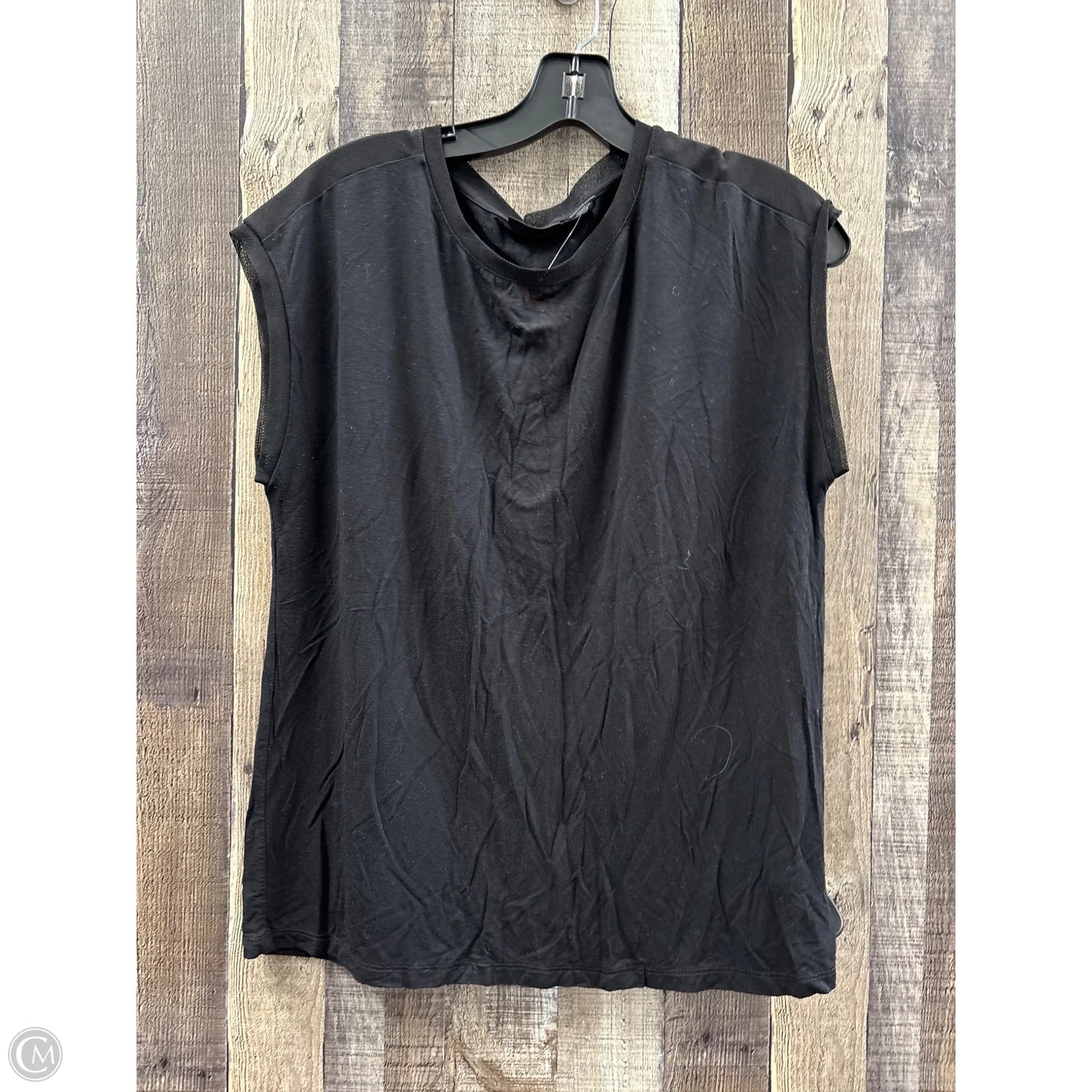 Top Sleeveless By Tahari In Black, Size: M