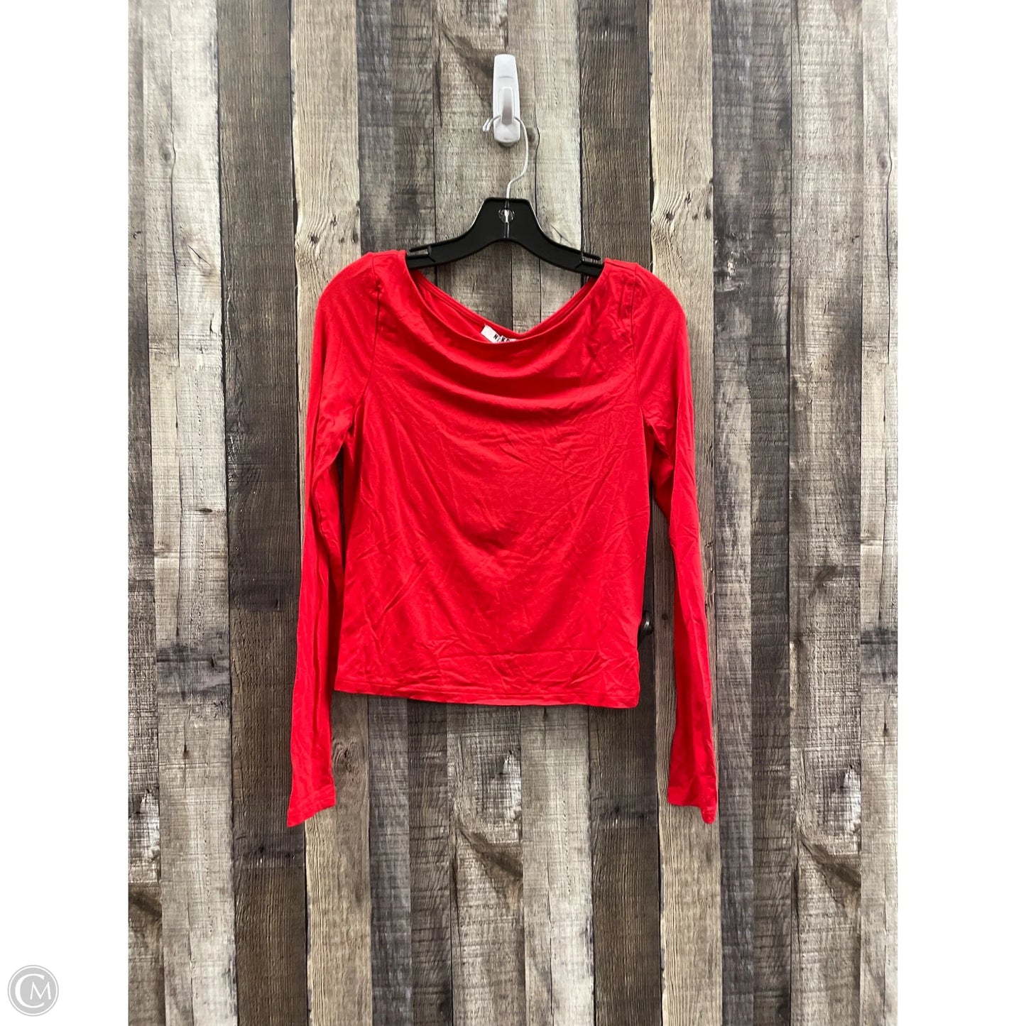 Top Long Sleeve By Cme In Red, Size: M