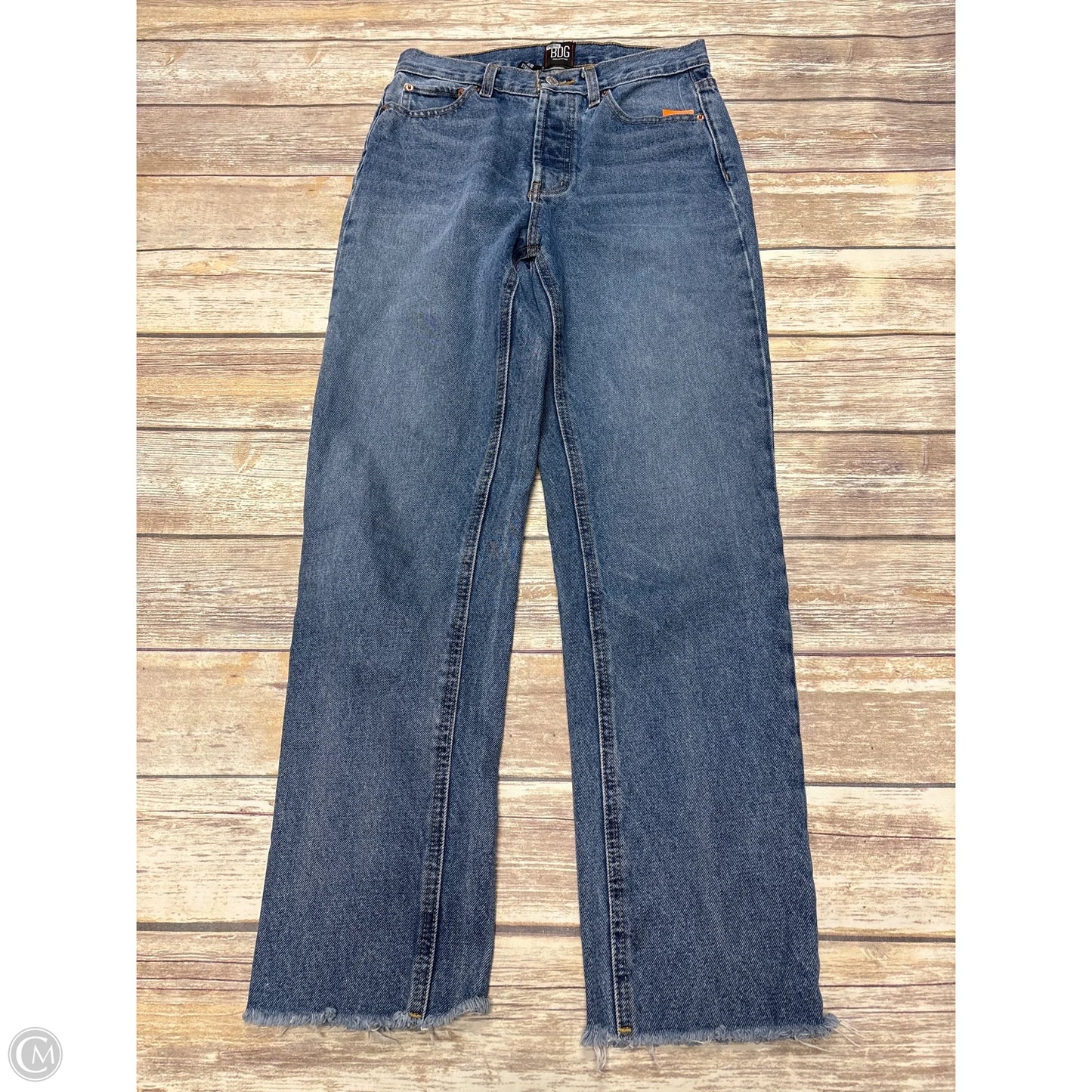 Jeans Straight By Bdg In Blue Denim, Size: 6