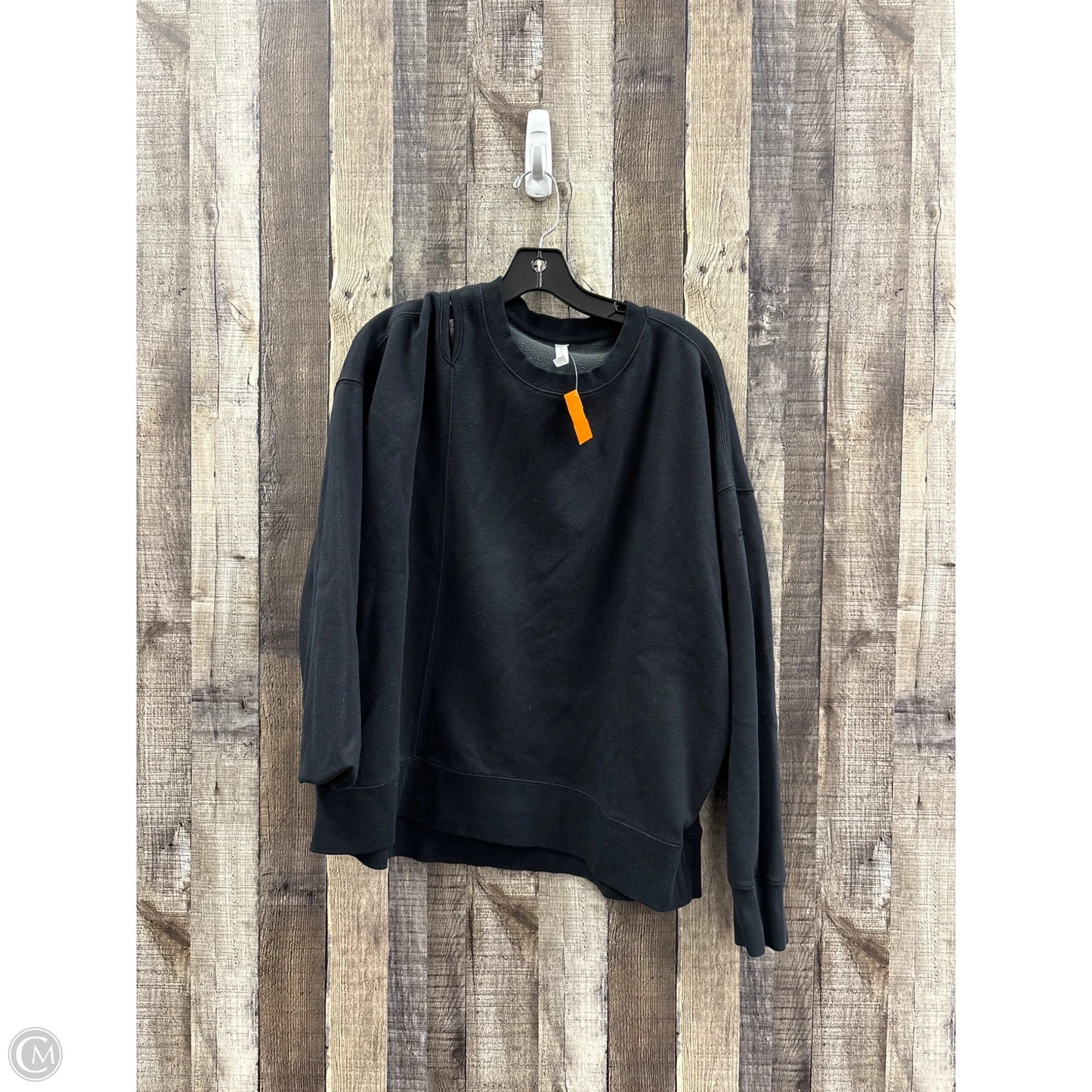 Sweatshirt Crewneck By Fabletics In Black, Size: Xl