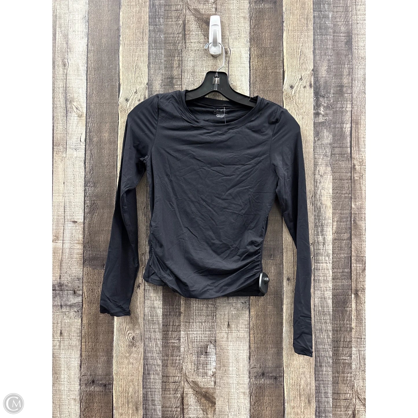 Top Long Sleeve By Cme In Black, Size: S