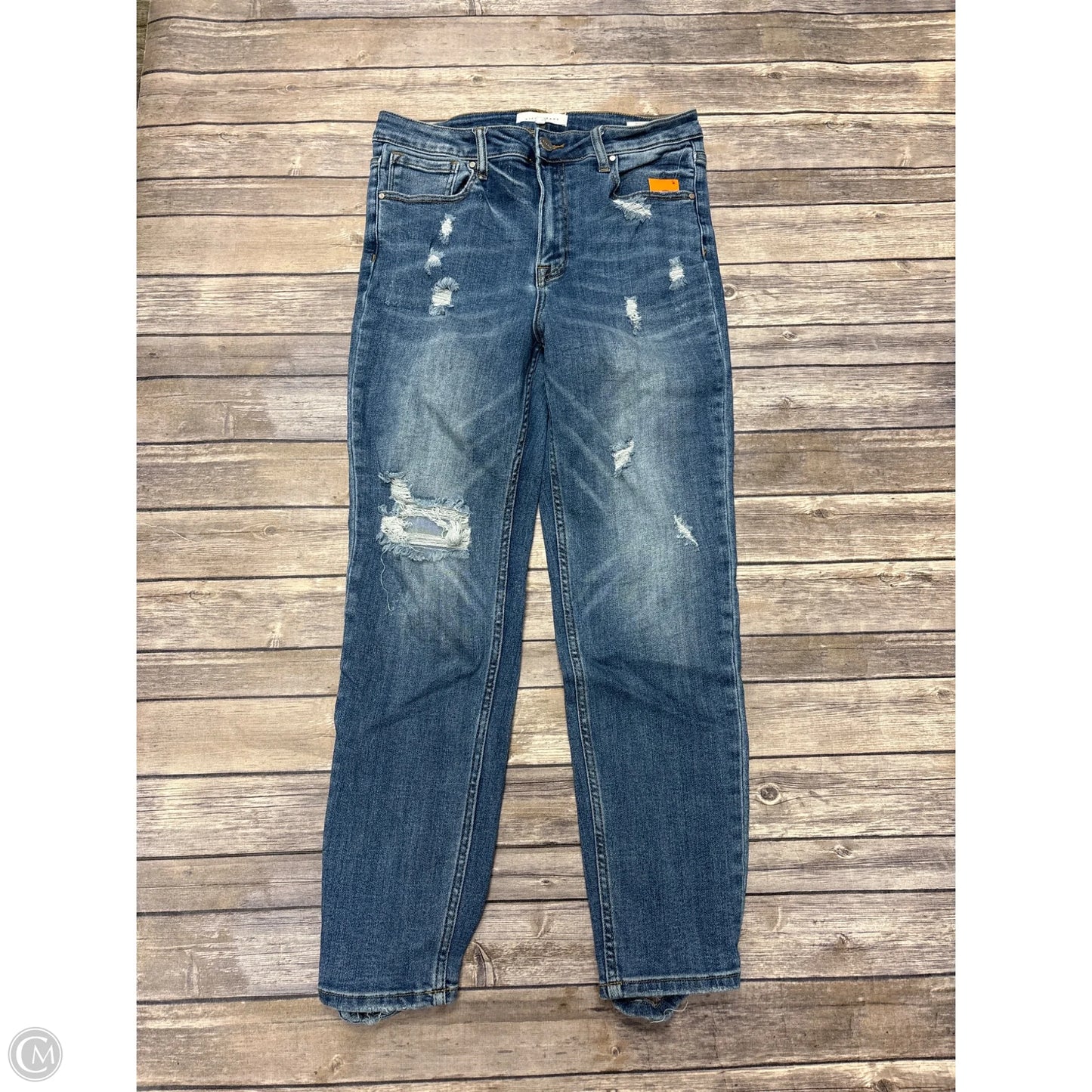 Jeans Skinny By Risen In Blue Denim, Size: 10