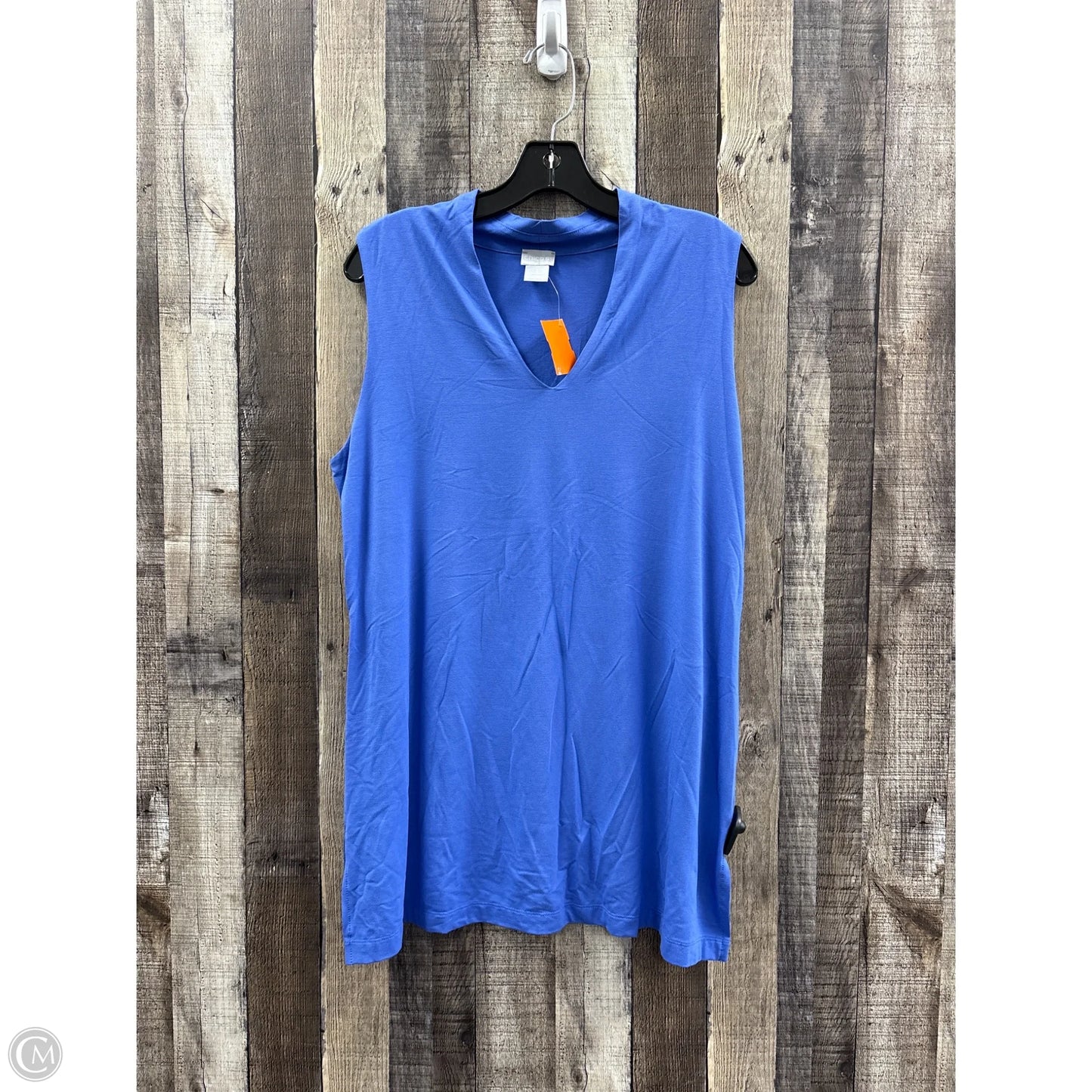 Tunic Sleeveless By Chicos In Blue, Size: M