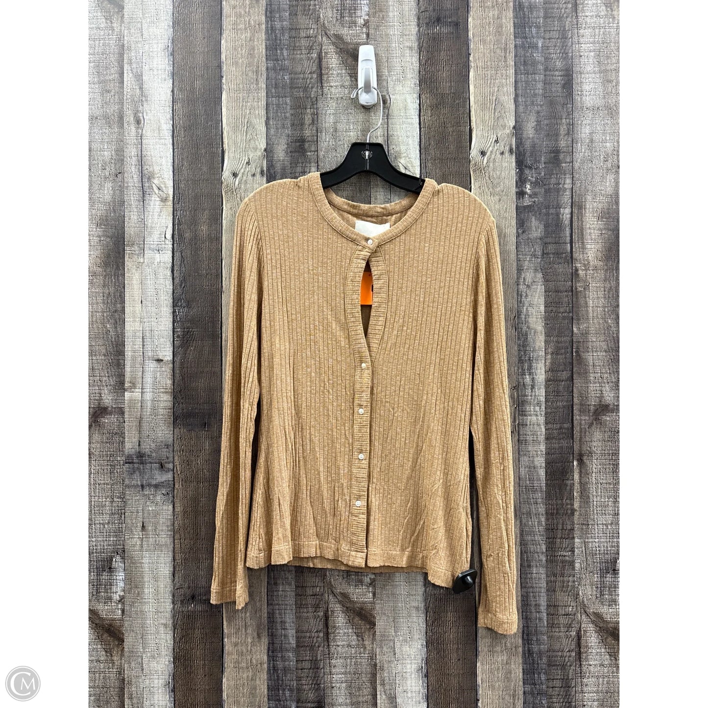 Top Long Sleeve By Citizens Of Humanity In Tan, Size: M