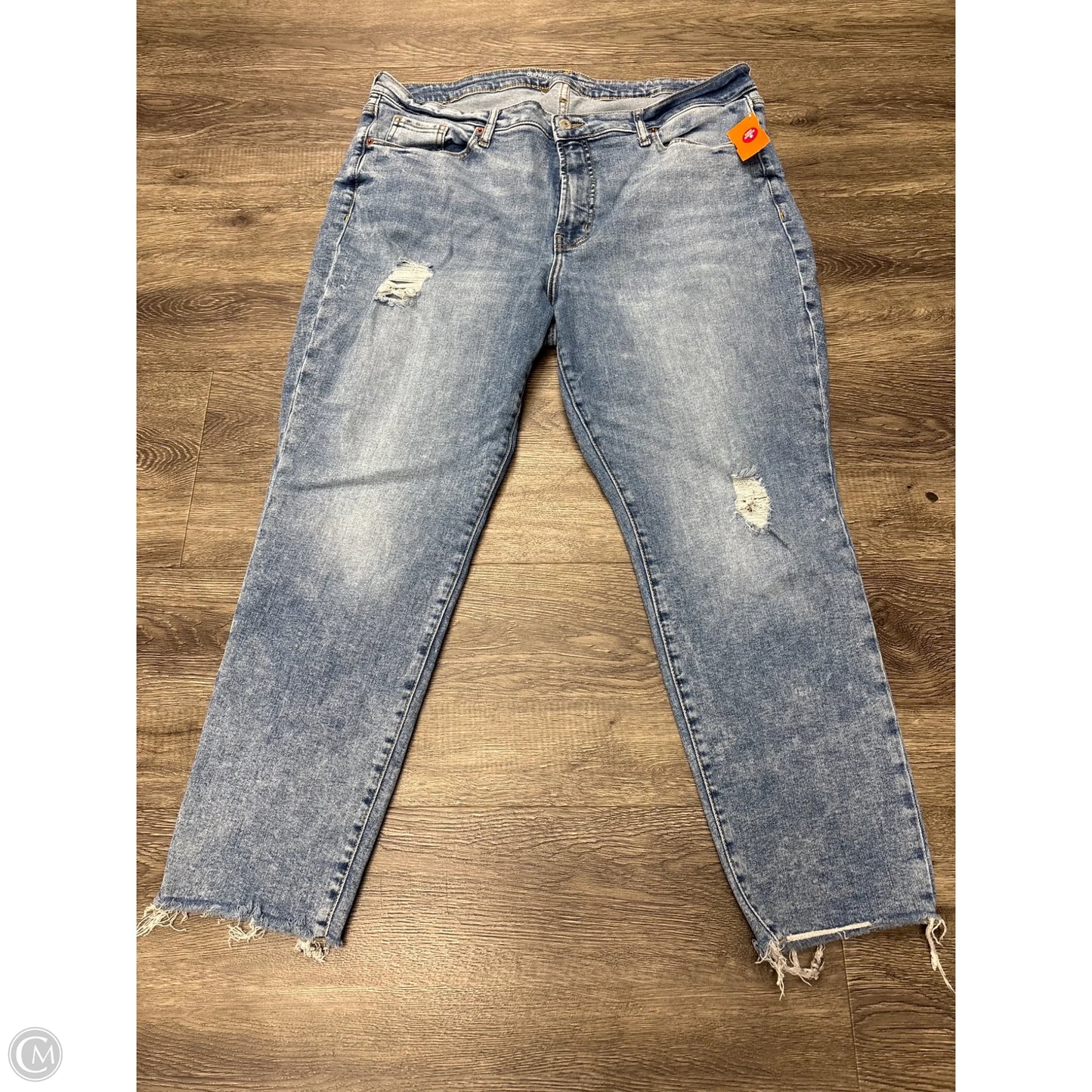Jeans Straight By Old Navy In Blue Denim, Size: 18
