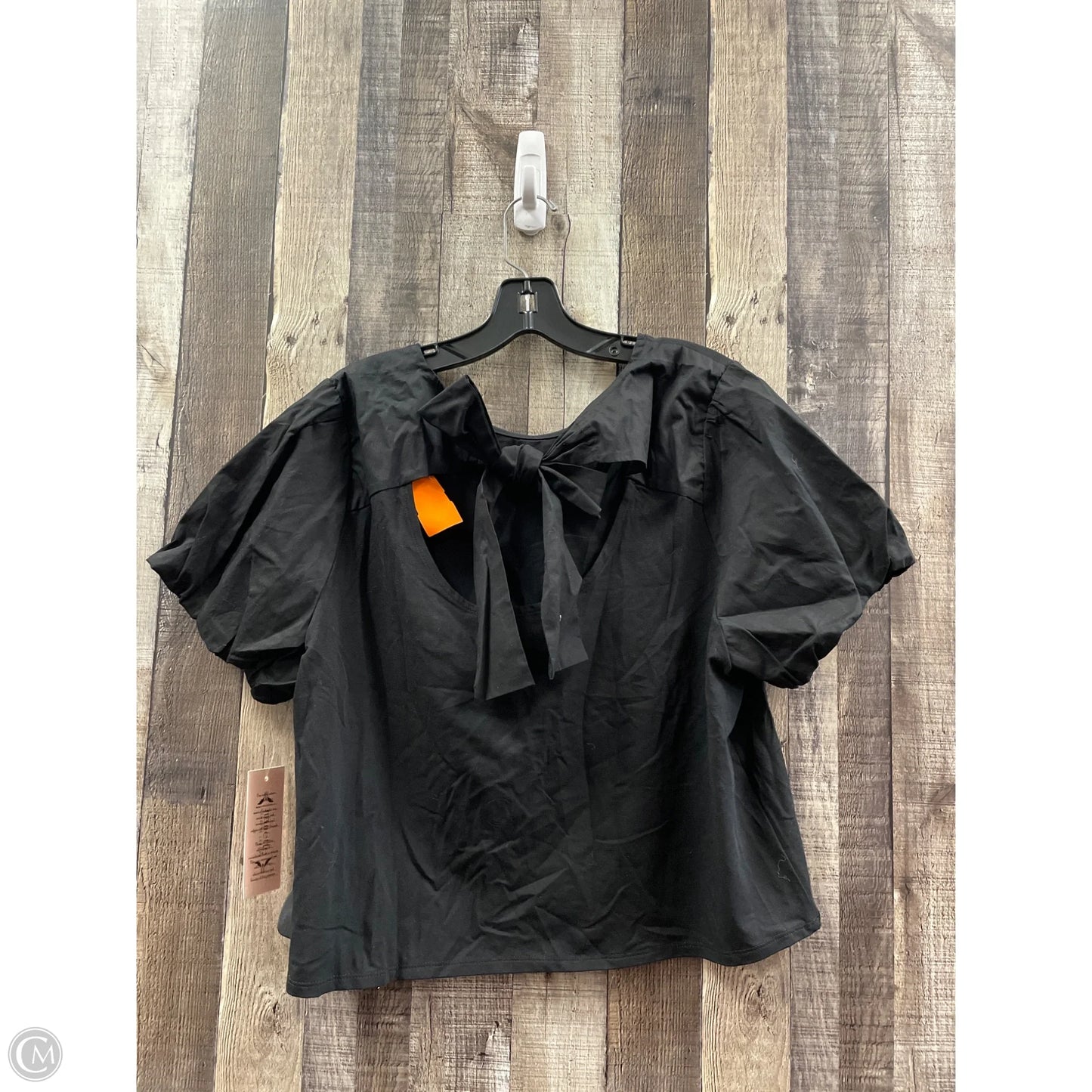 Top Short Sleeve By Nanette By Nanette Lepore In Black, Size: L