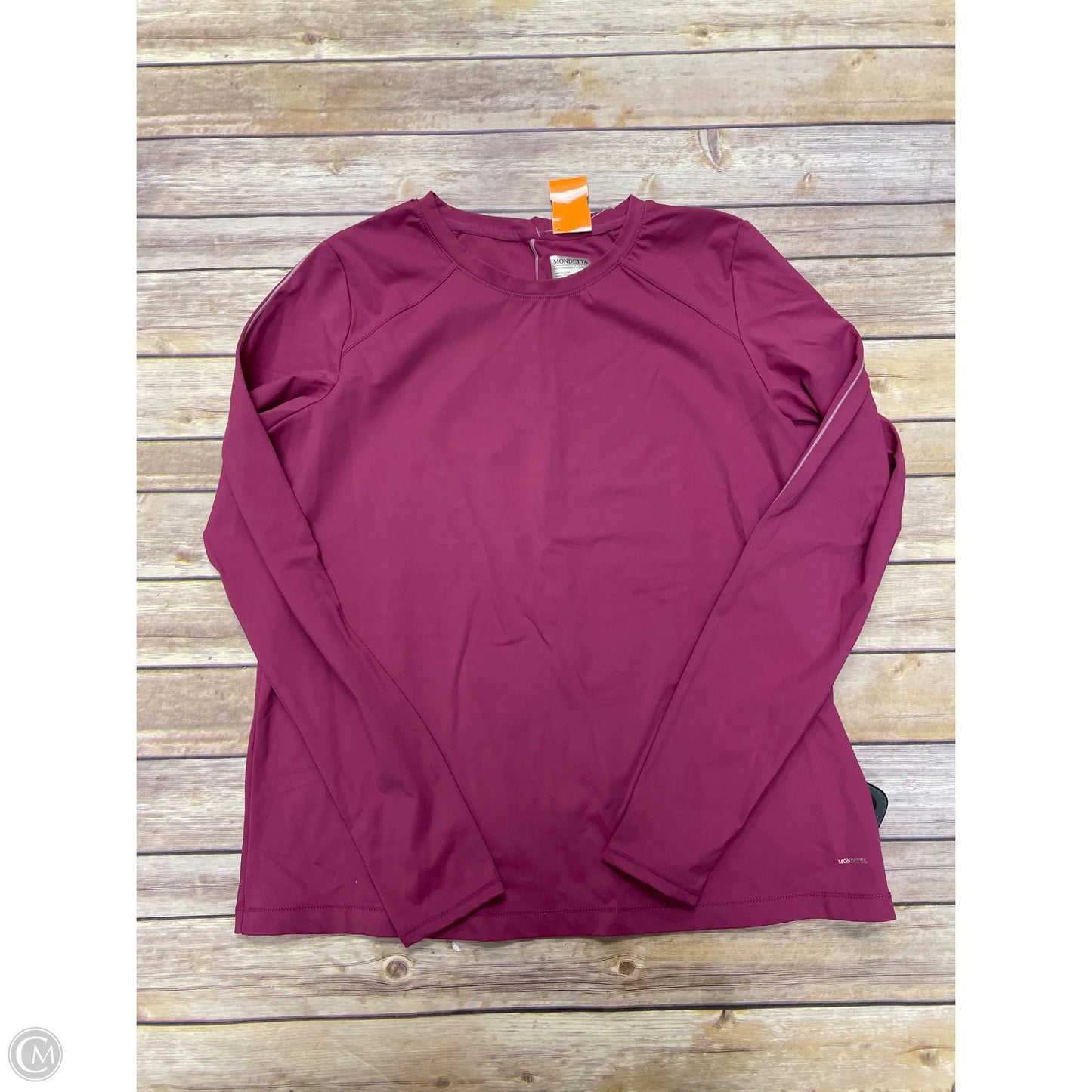 Athletic Top Long Sleeve Crewneck By Mondetta In Pink, Size: L