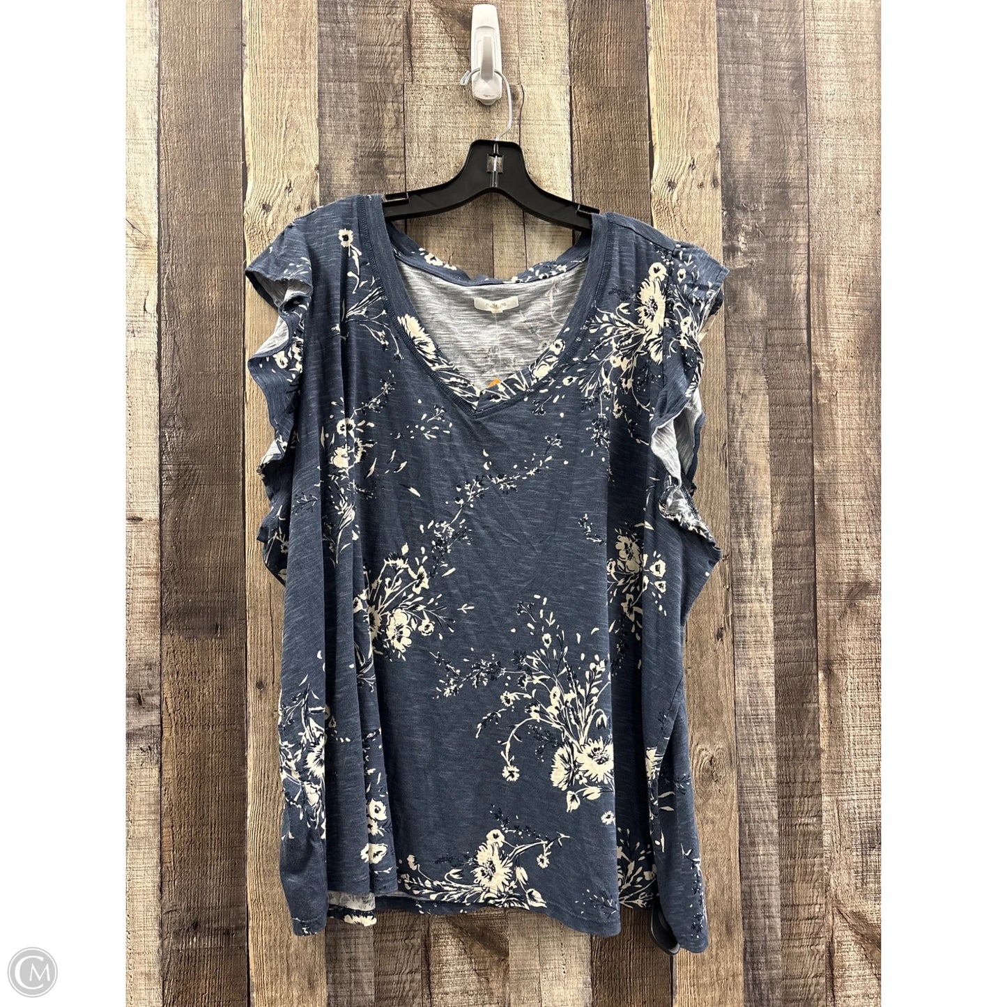 Top Sleeveless By Maurices In Blue, Size: 4x