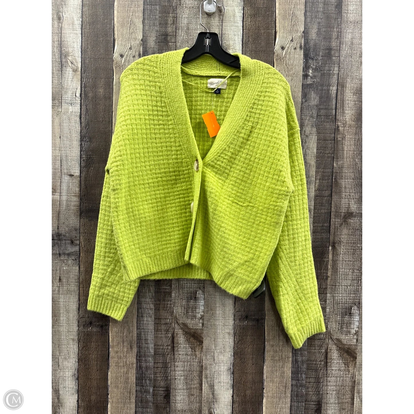 Sweater Cardigan By Universal Thread In Green, Size: M