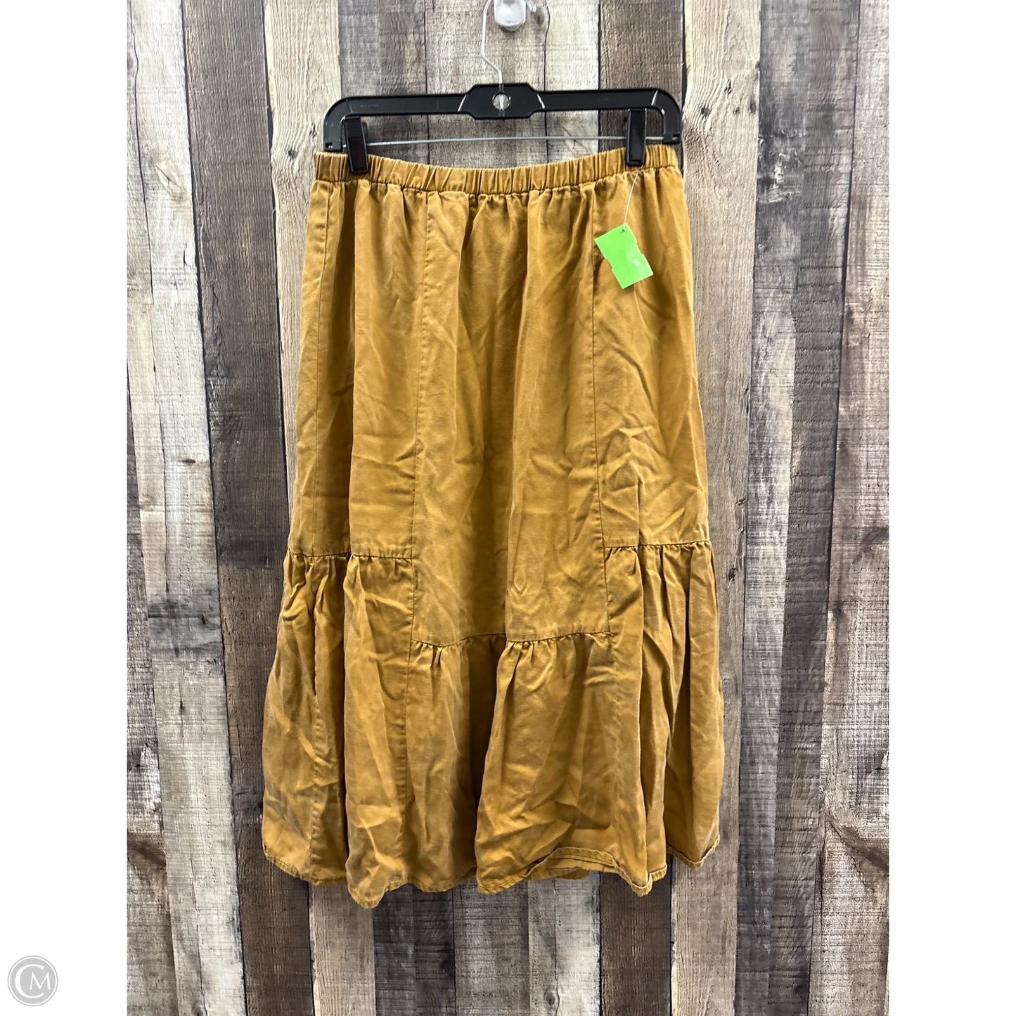 Skirt Midi By Loft In Bronze, Size: M