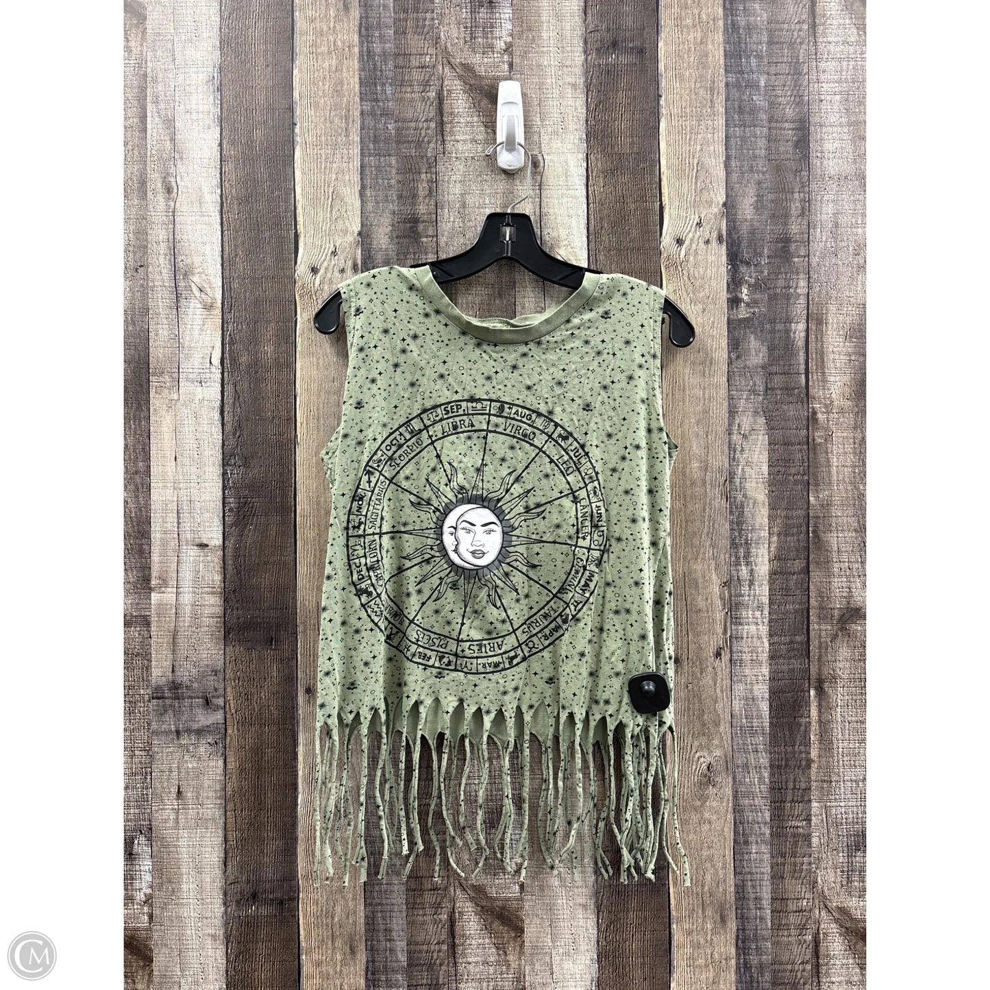 Top Sleeveless By Cme In Green, Size: Xl