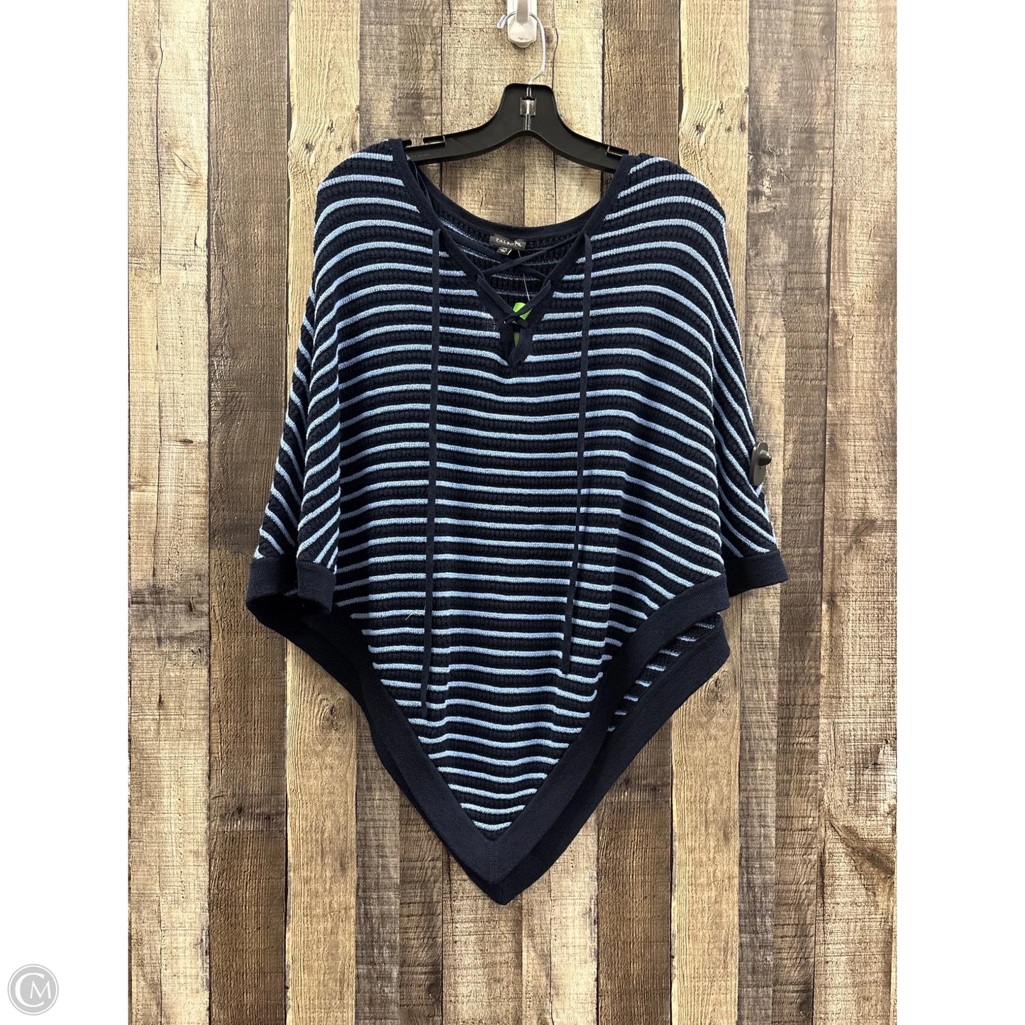 Poncho By Talbots In Blue, Size: Xs
