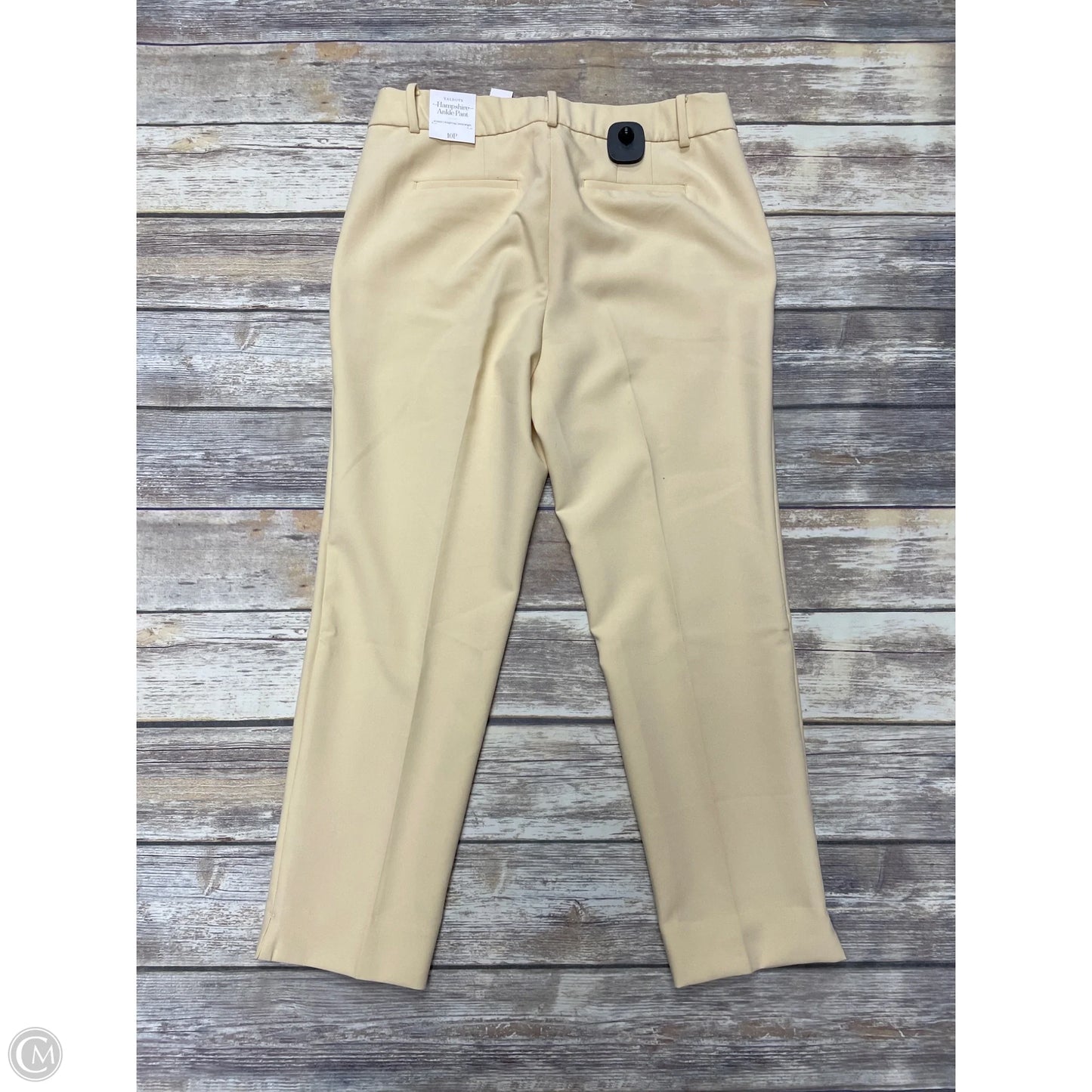 Pants Cropped By Talbots In Yellow, Size: 10p