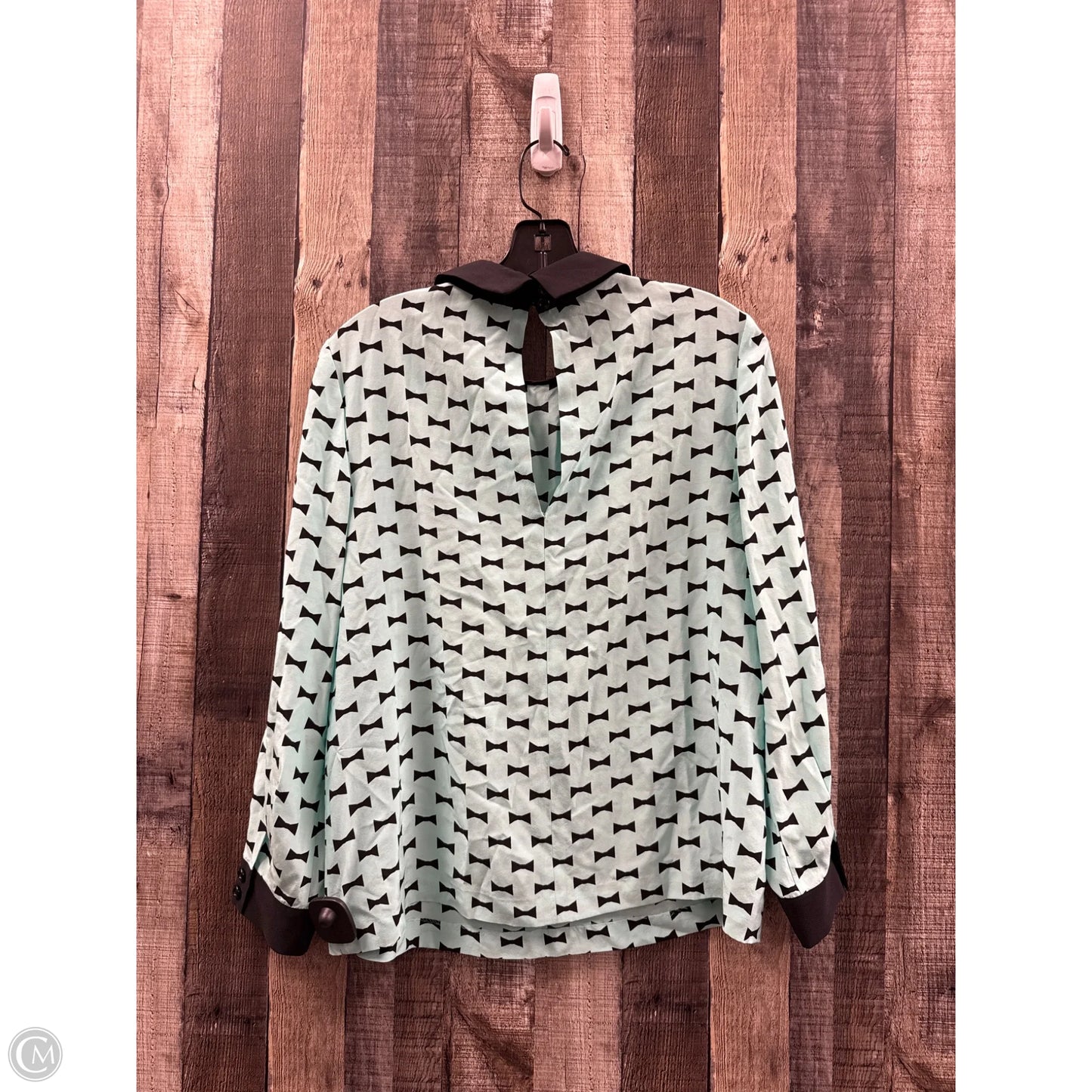 Top Long Sleeve Designer By Kate Spade In Green, Size: S