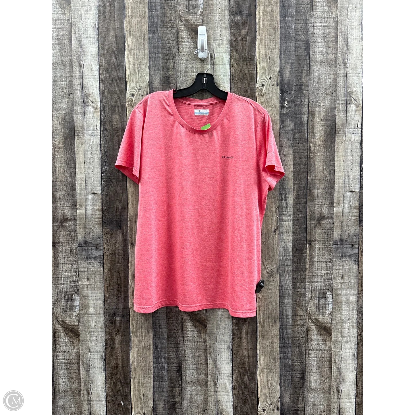 Athletic Top Short Sleeve By Columbia In Orange, Size: Xxl