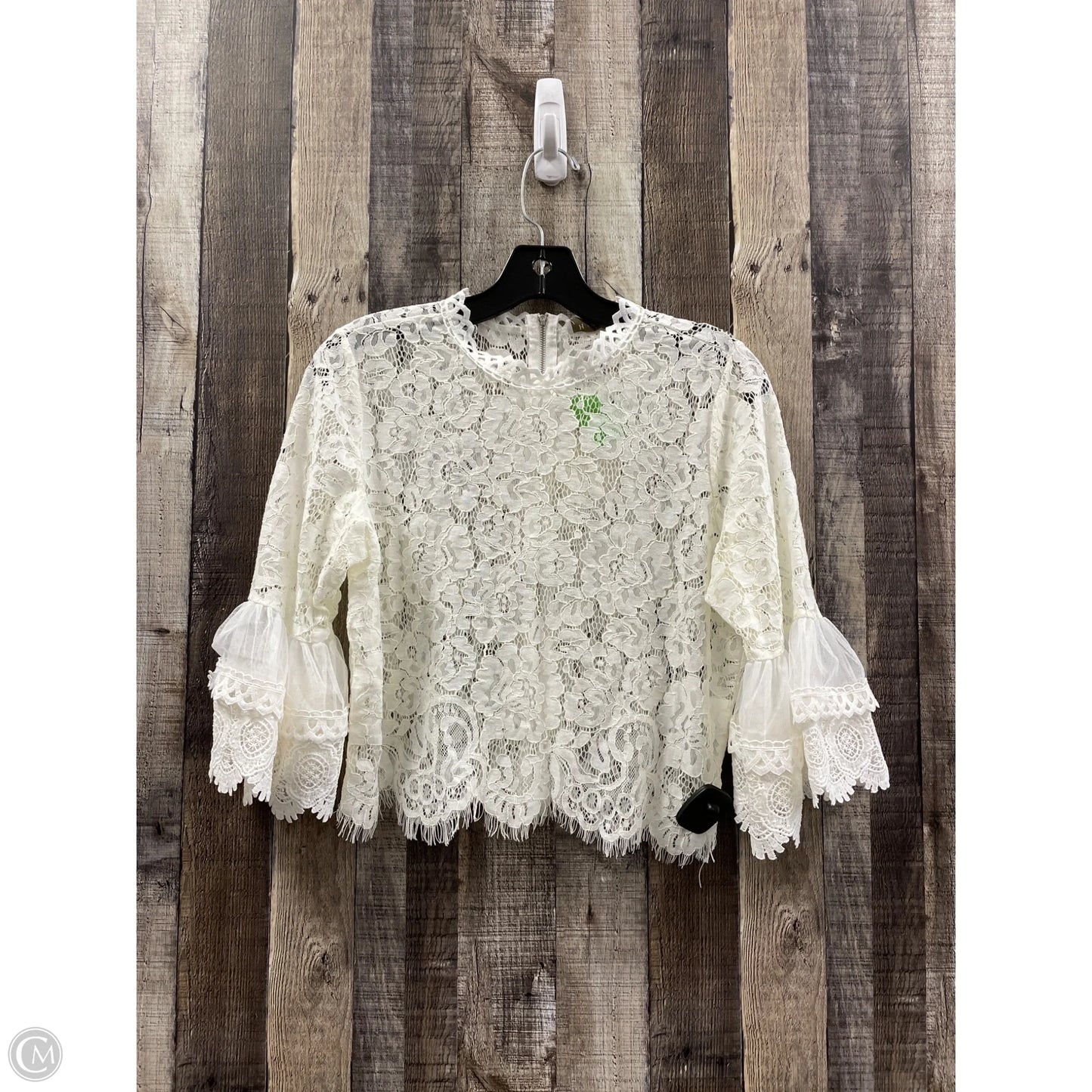 Top Long Sleeve By Hayden Harnett In White, Size: L