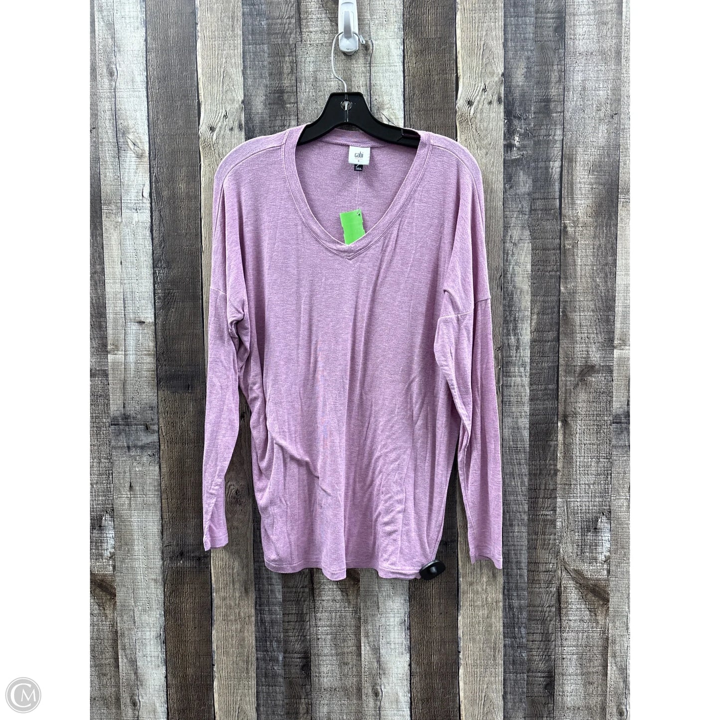 Top Long Sleeve By Cabi In Pink, Size: S