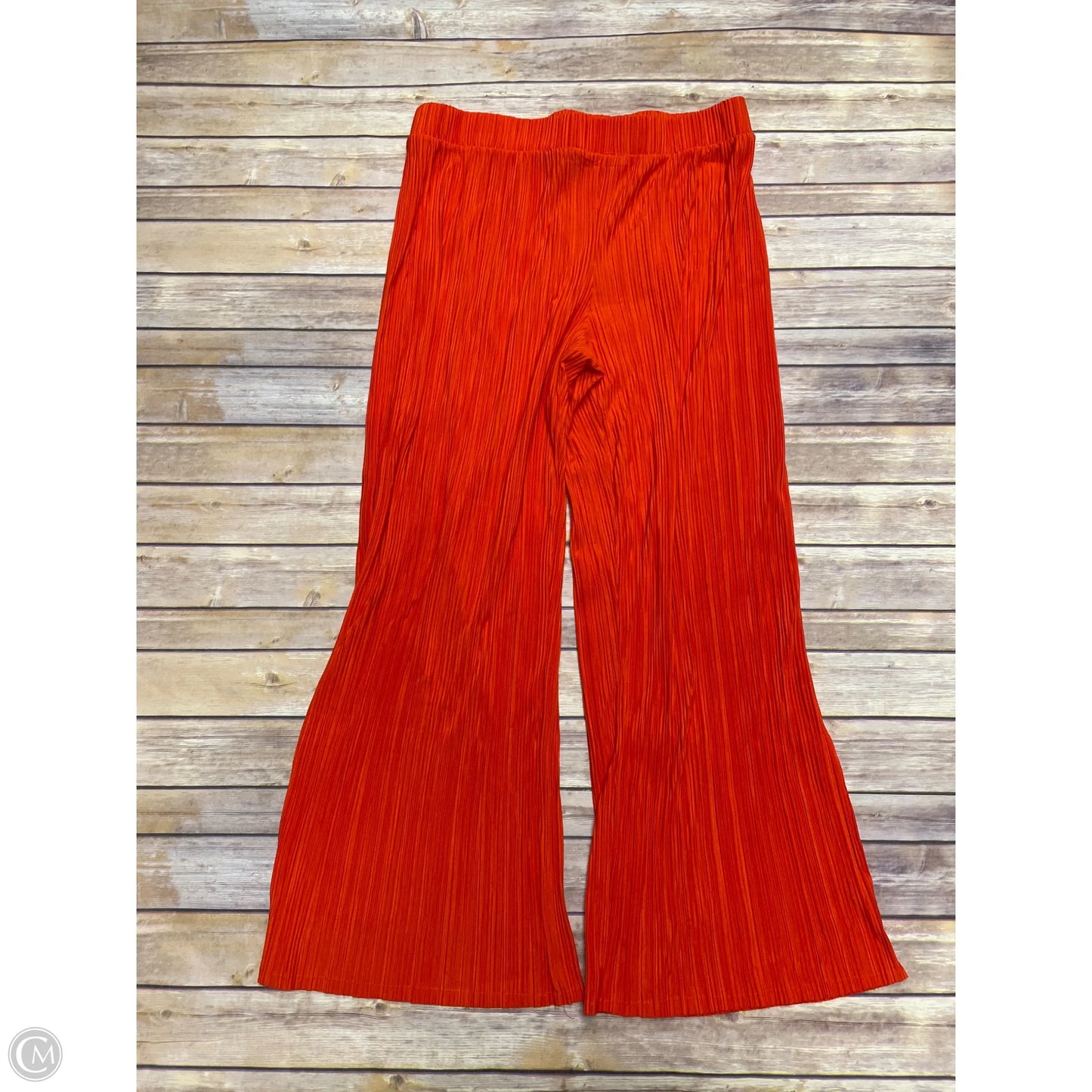 Pants Wide Leg By Scoop In Orange, Size: Xl