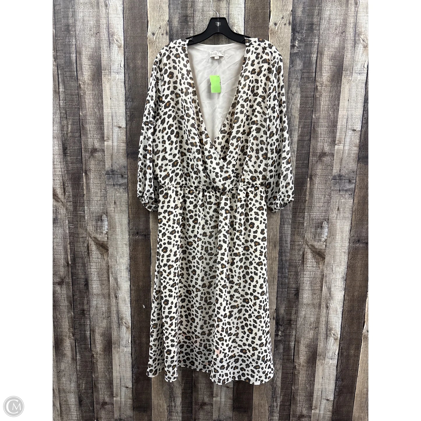 Dress Casual Maxi By Loft In Animal Print, Size: Xxl