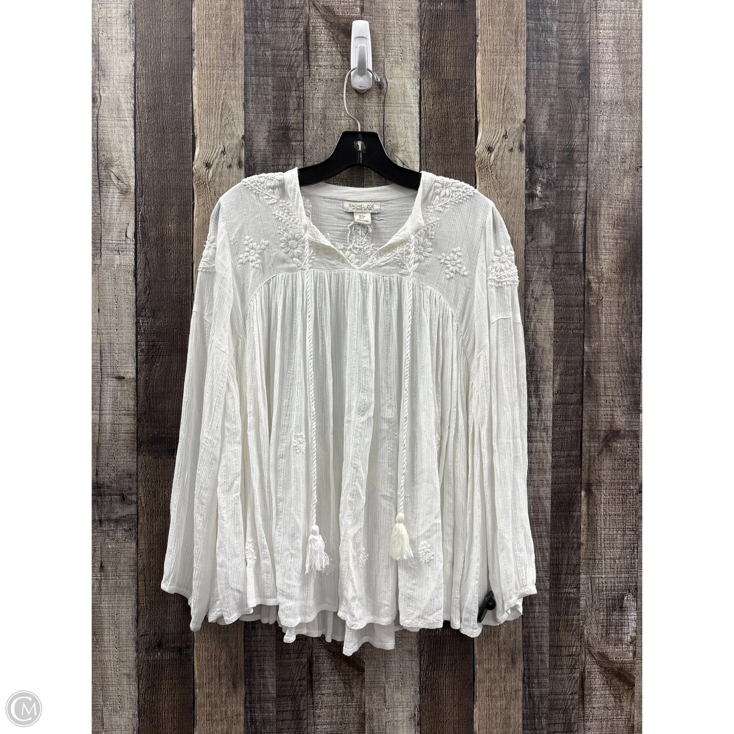 Top Long Sleeve By Rachel Zoe In Cream, Size: S