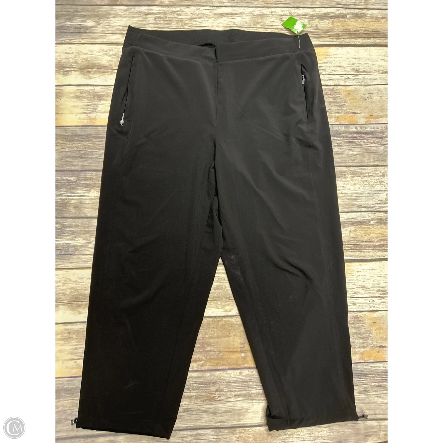 Athletic Pants By Chicos In Black, Size: L