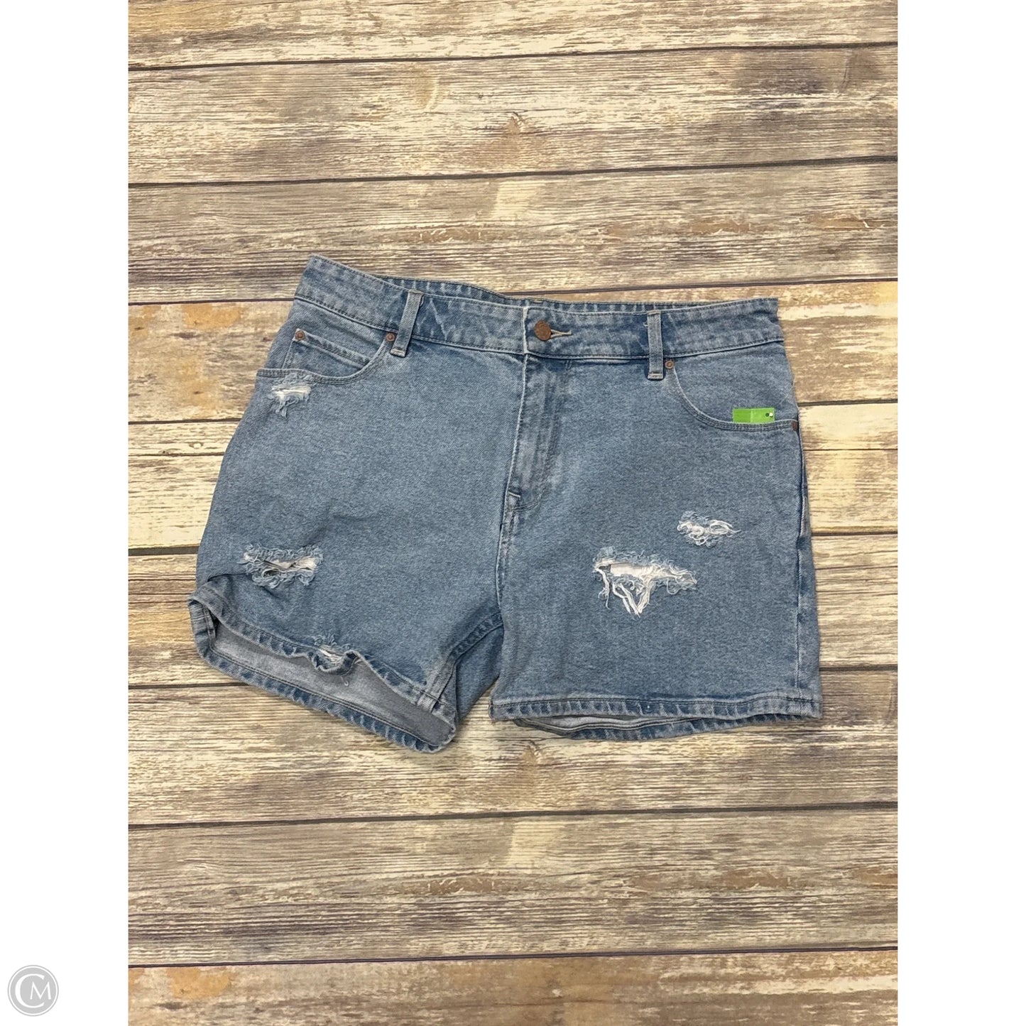 Shorts By Asos In Blue Denim, Size: 16