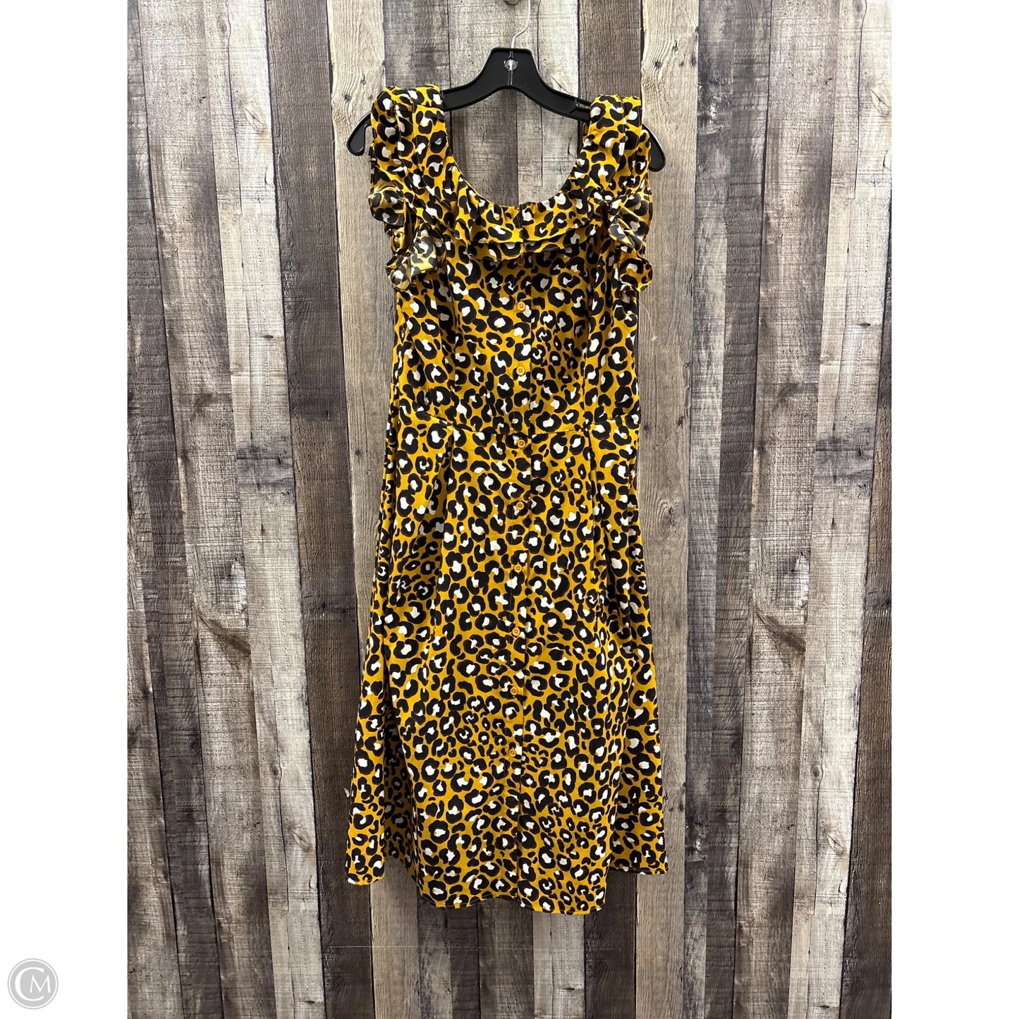 Dress Casual Midi By Who What Wear In Animal Print, Size: S