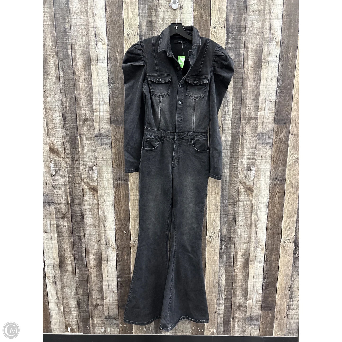 Jumpsuit By Cme In Black Denim, Size: S