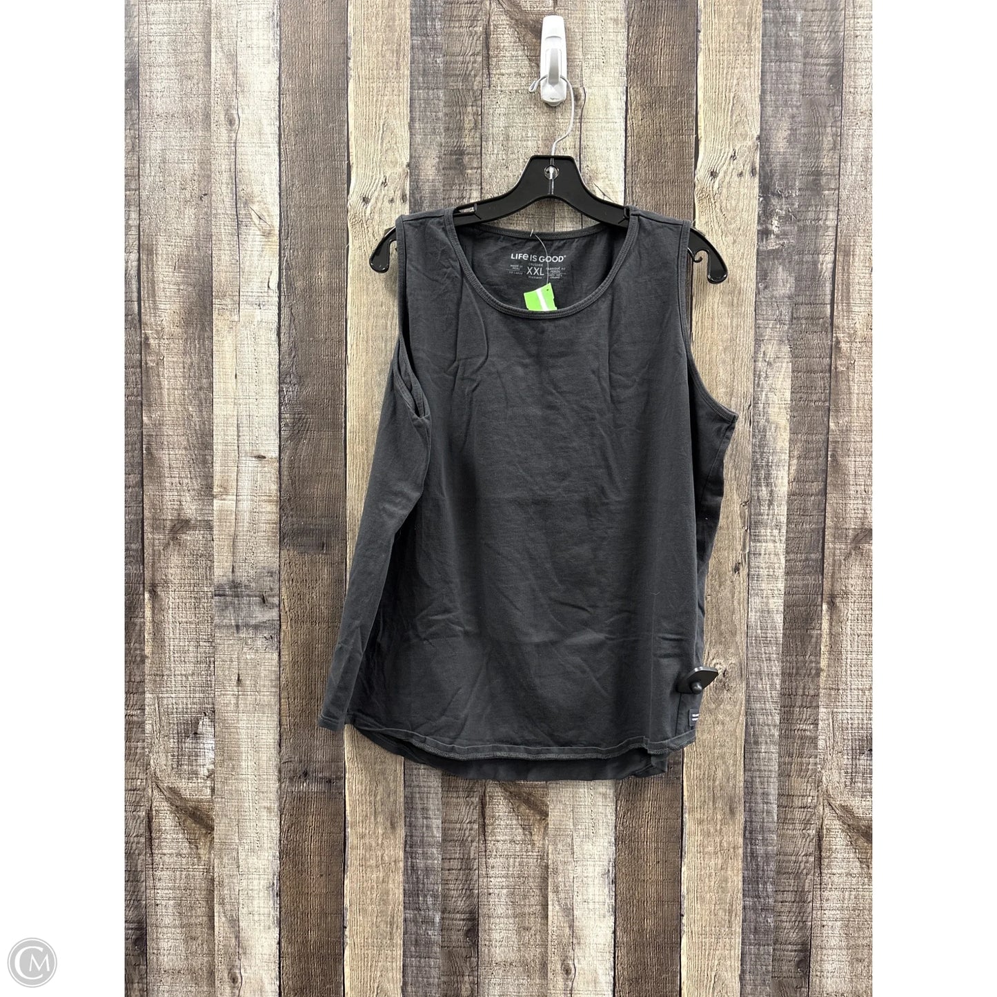 Top Sleeveless Basic By Life Is Good In Grey, Size: Xxl