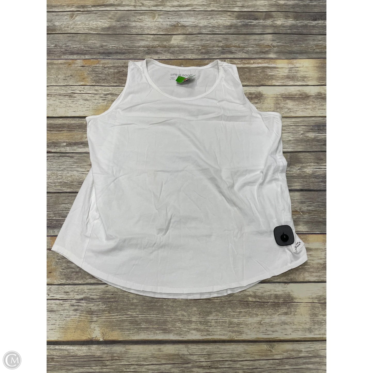 Top Sleeveless Basic By Life Is Good In White, Size: Xxl