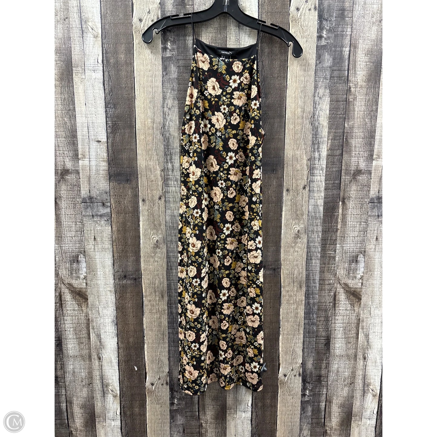 Dress Casual Midi By Forever 21 In Black, Size: M