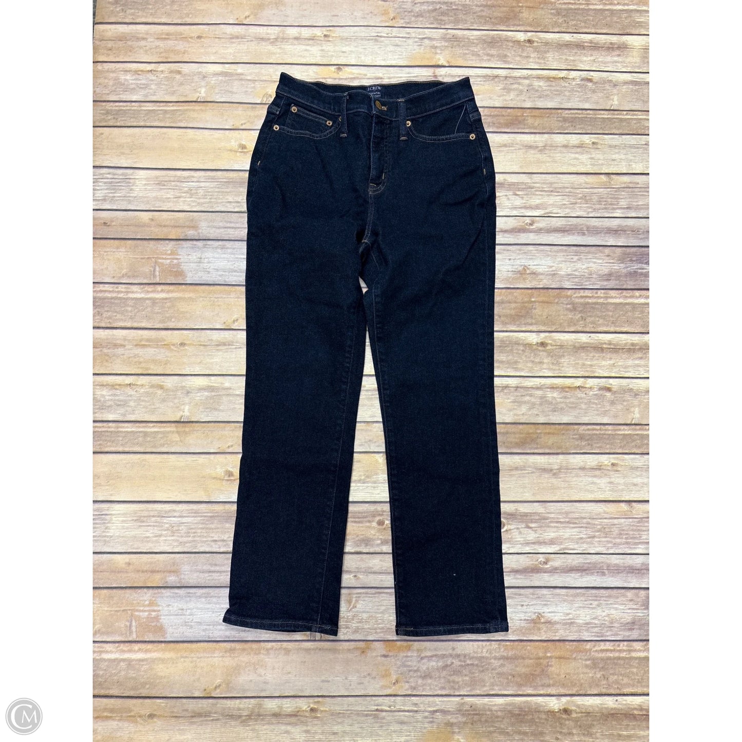 Jeans Straight By J. Crew In Blue Denim, Size: 2