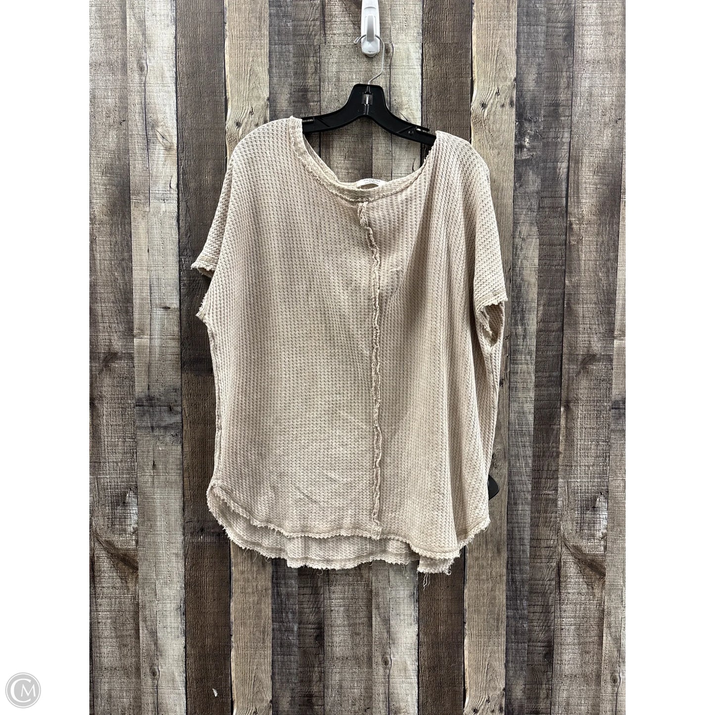 Top Sleeveless By Zenana In Tan, Size: L
