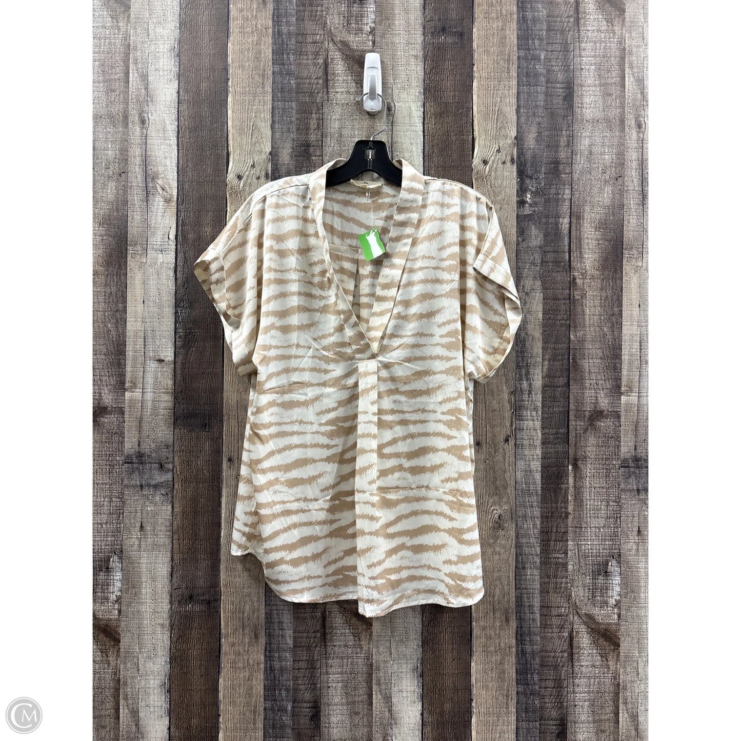 Top Sleeveless By Entro In Zebra Print, Size: L