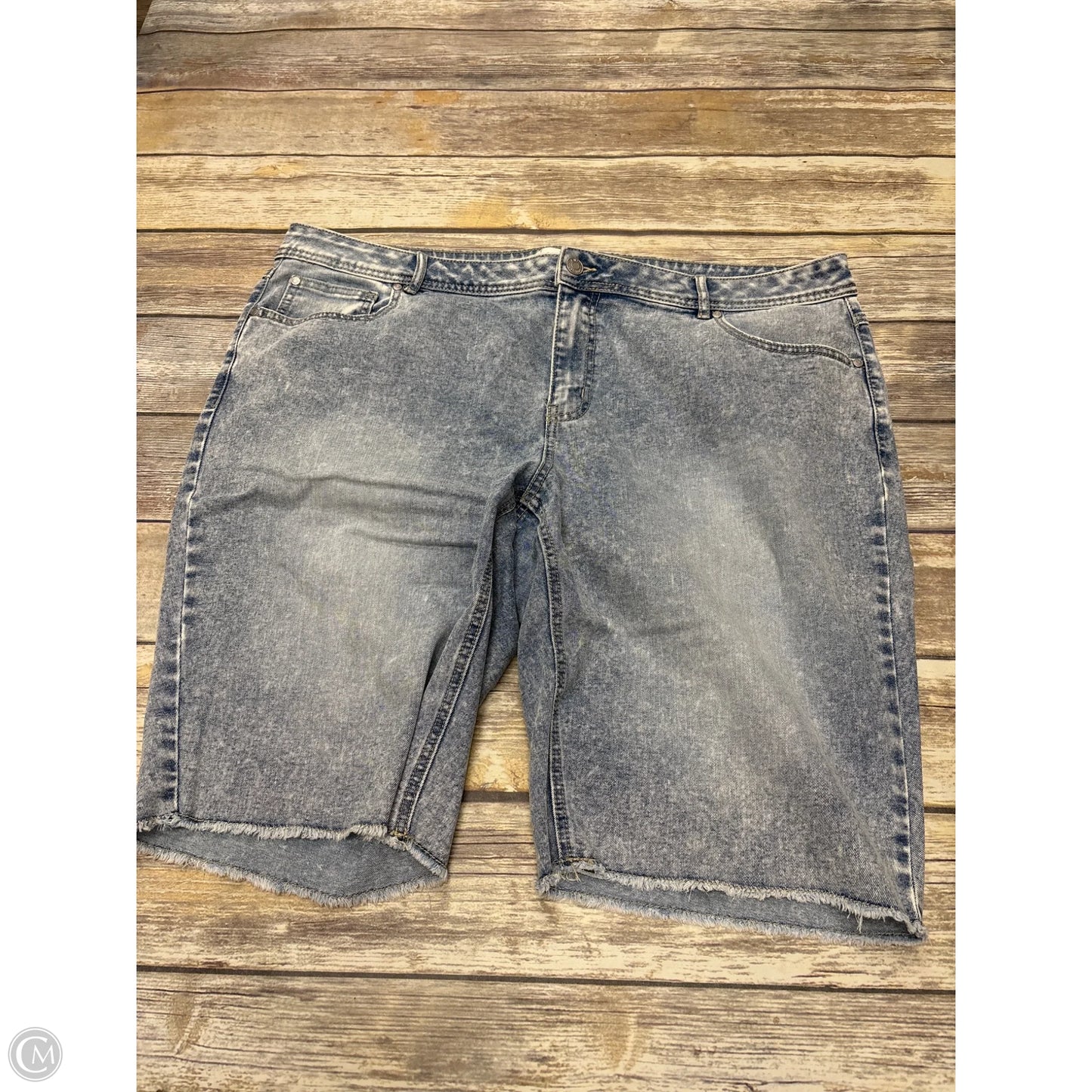 Shorts By Cato In Blue Denim, Size: 20