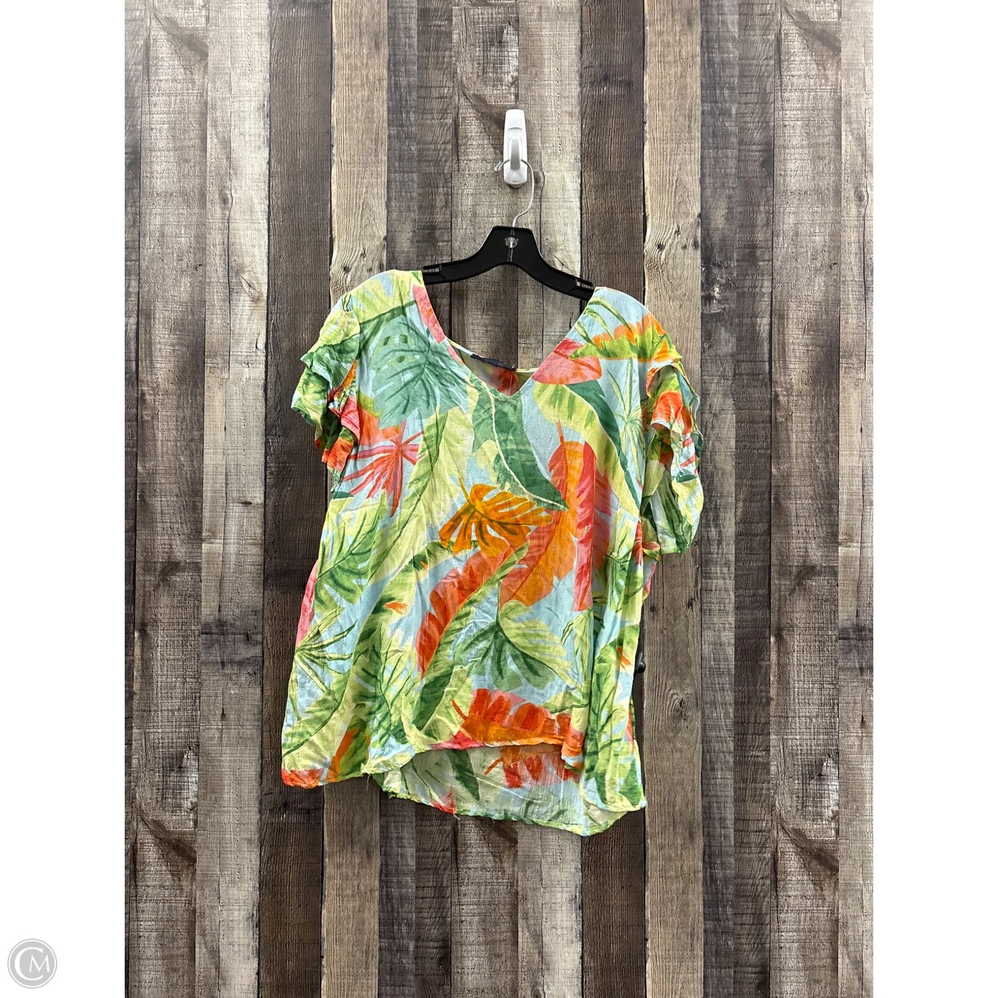 Top Short Sleeve By Rachel Roy In Floral Print, Size: 2x