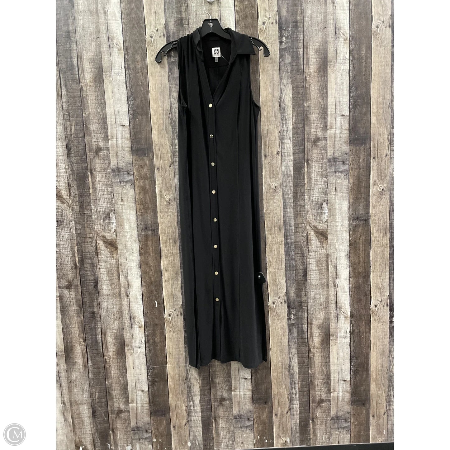 Dress Casual Maxi By Anne Klein In Black, Size: S