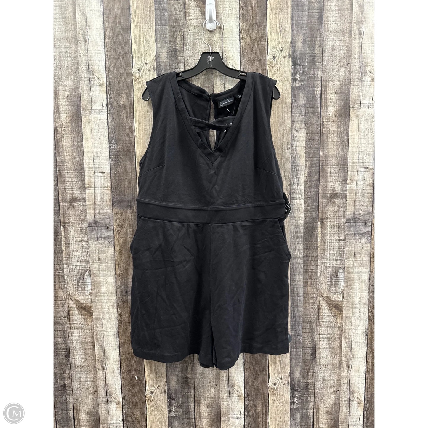 Romper By New York And Co In Black, Size: Xxl